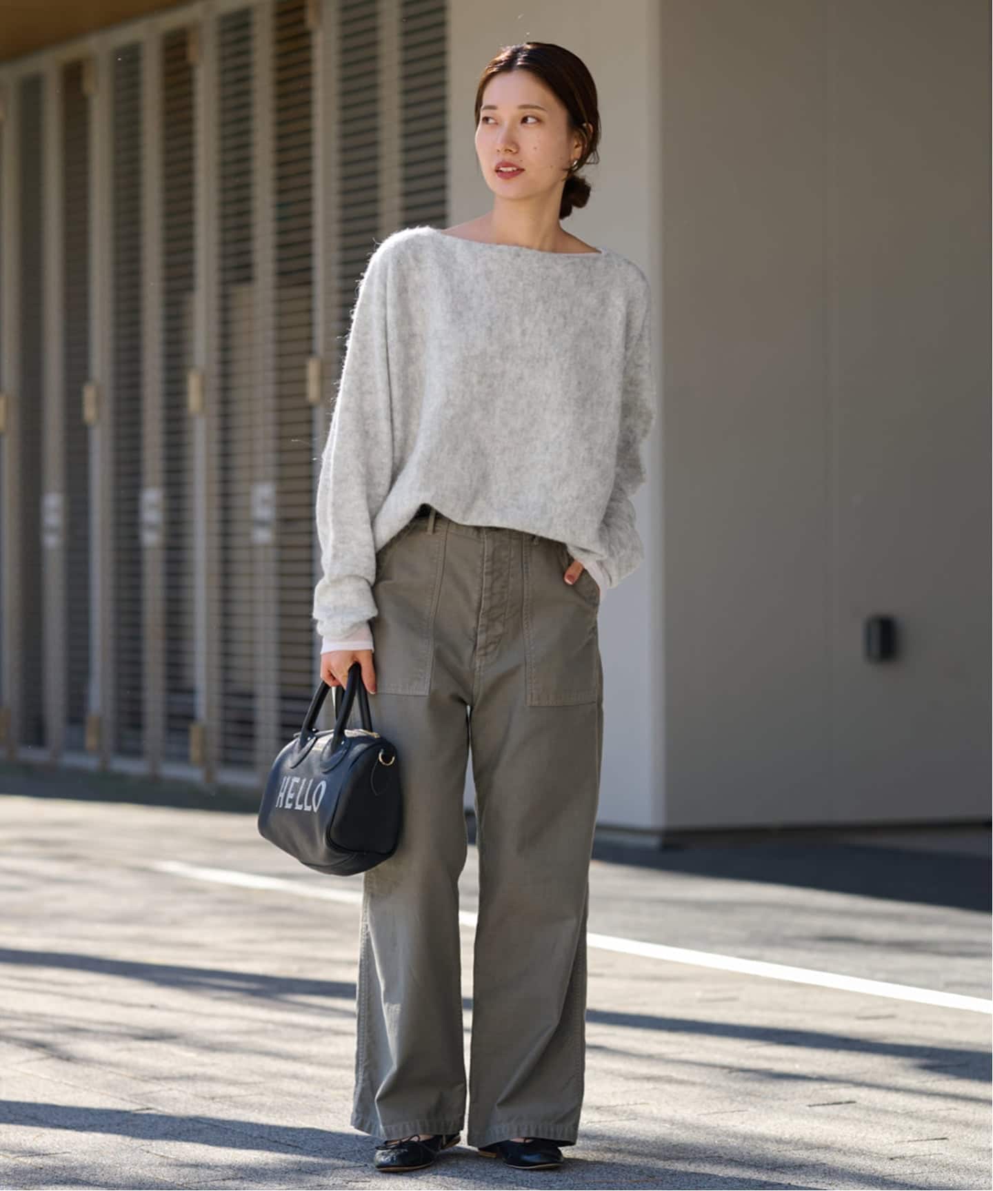 ≪WEB限定追加≫ベビーアルパカmixドルマンニュアンスプルオーバー