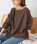 ≪WEB限定追加≫ベビーアルパカmixドルマンニュアンスプルオーバー