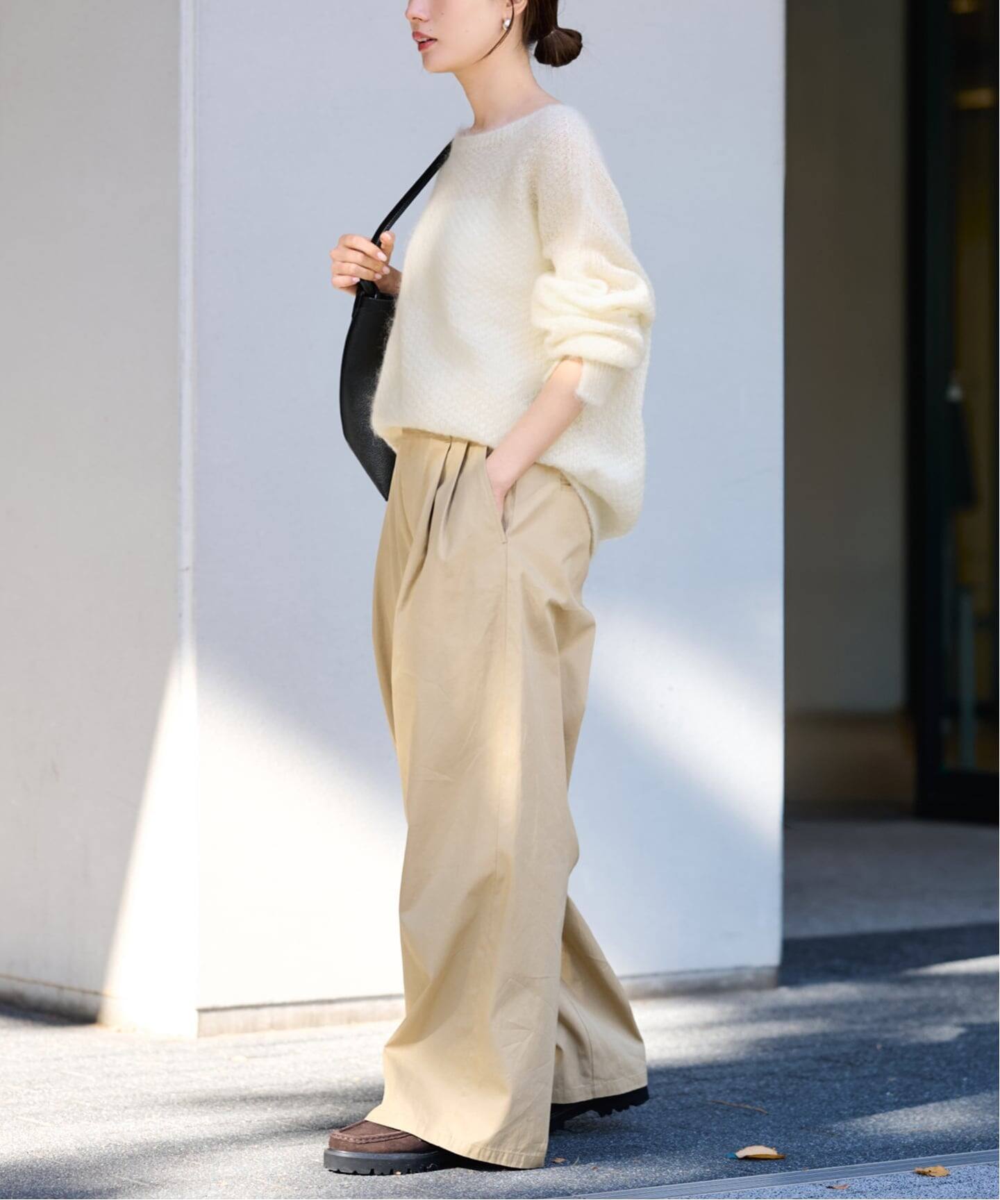 モヘヤmix カノコ柄プルオーバー（ニット／セーター）｜FRAMeWORK