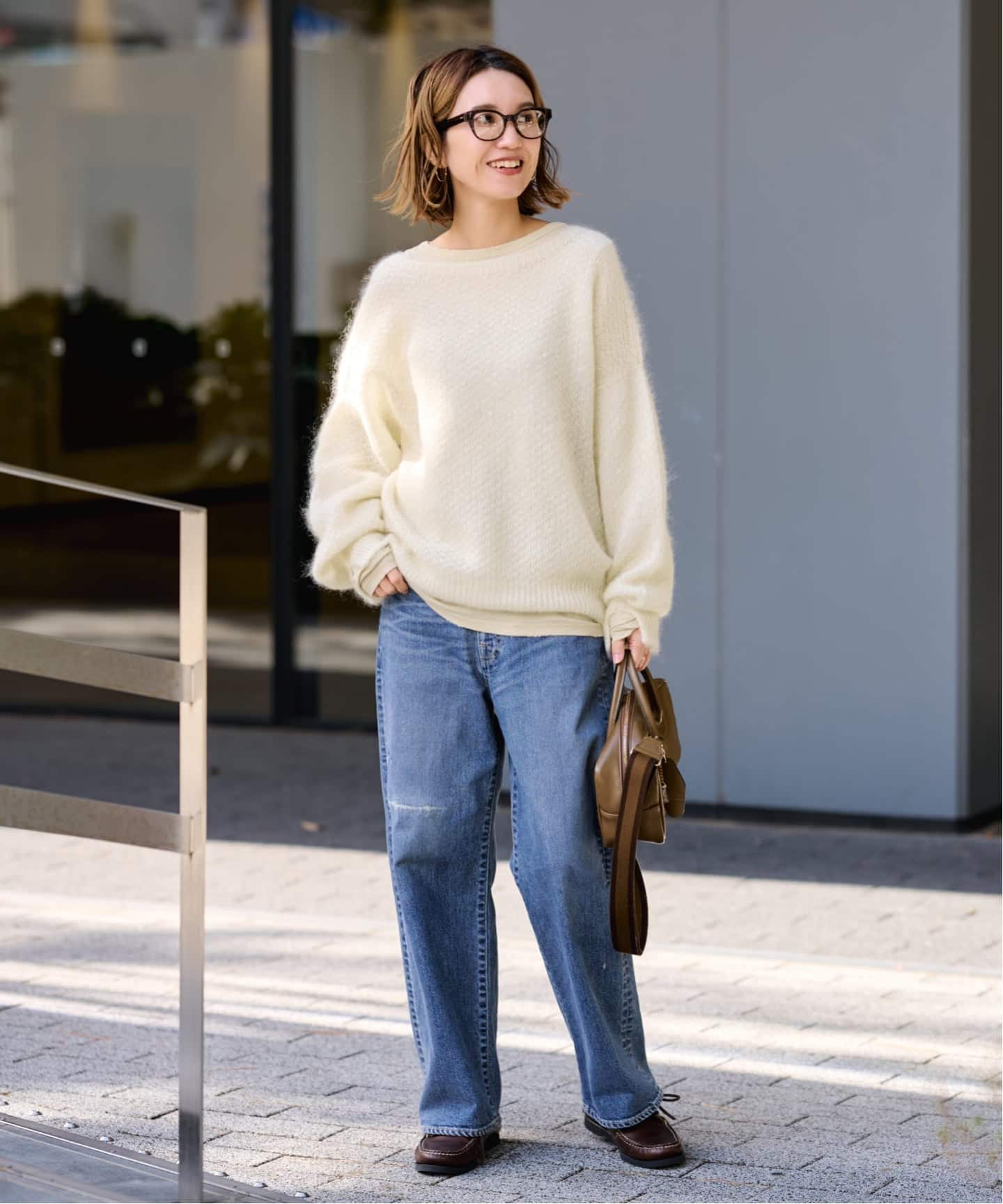 モヘヤmix カノコ柄プルオーバー（ニット／セーター）｜FRAMeWORK