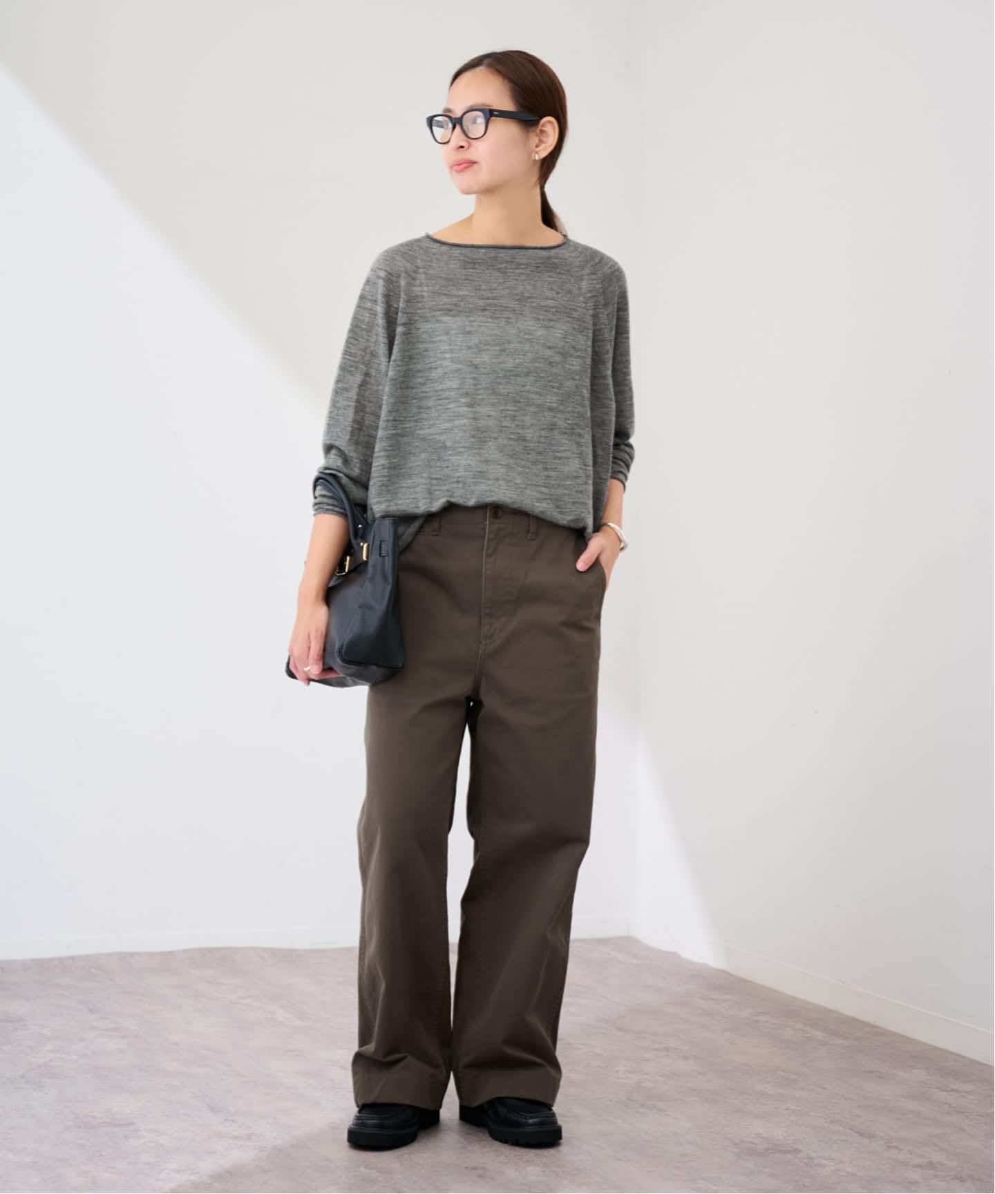 ≪手洗い可≫ウォッシャブルアルパカミックスナイロンポンチョニット