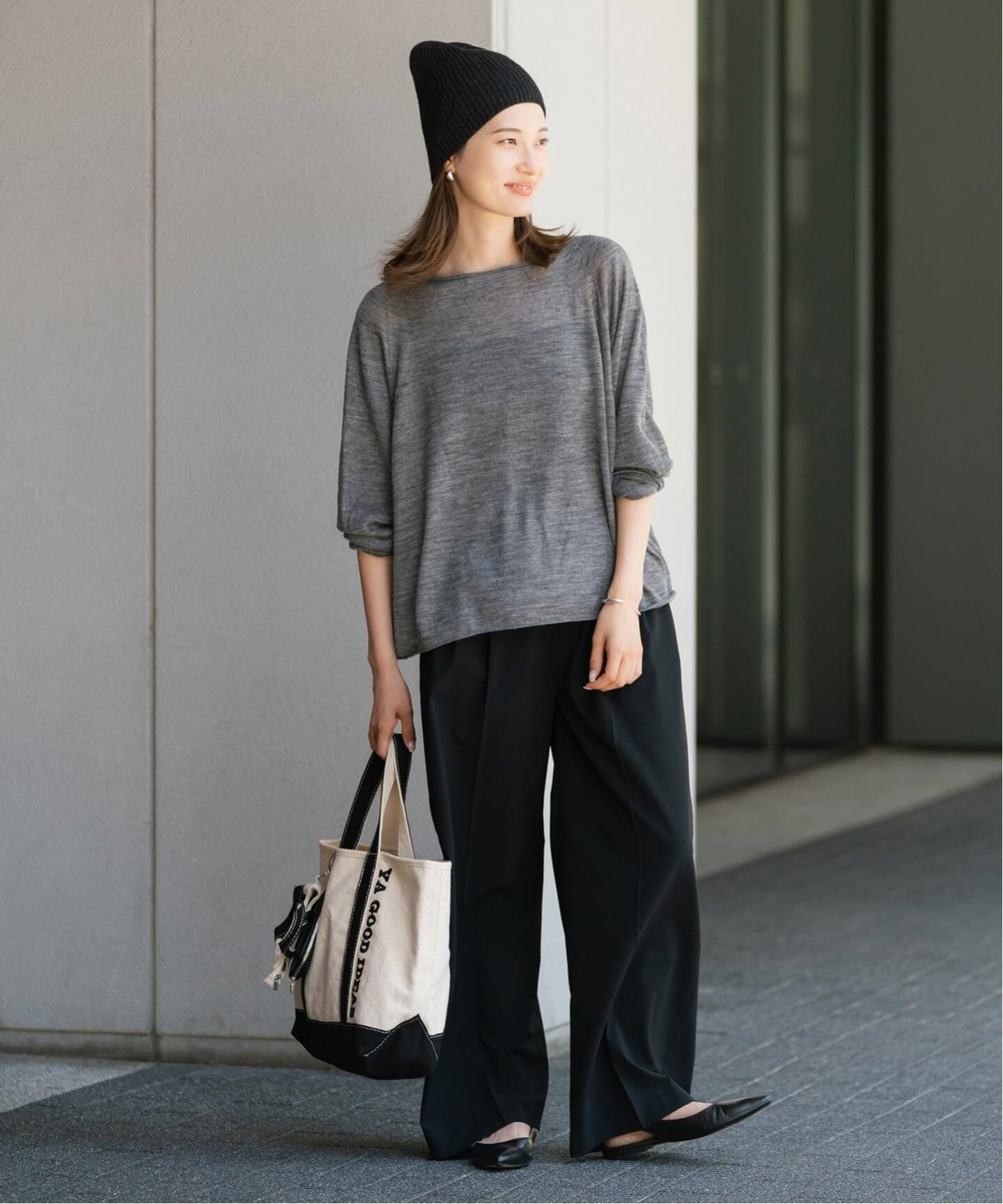 ≪手洗い可≫ウォッシャブルアルパカミックスナイロンポンチョニット