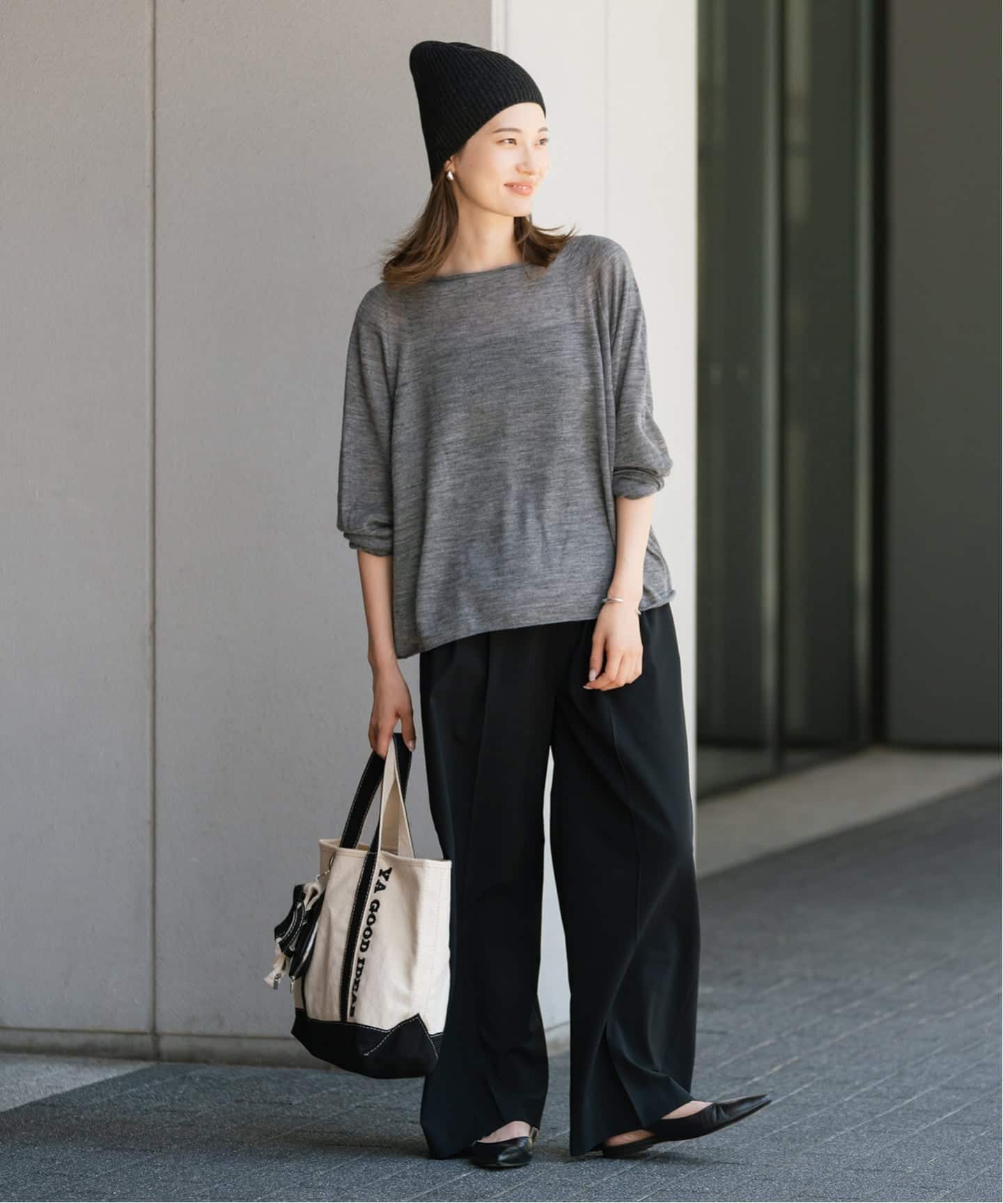 ≪手洗い可≫ウォッシャブルアルパカミックスナイロンポンチョニット