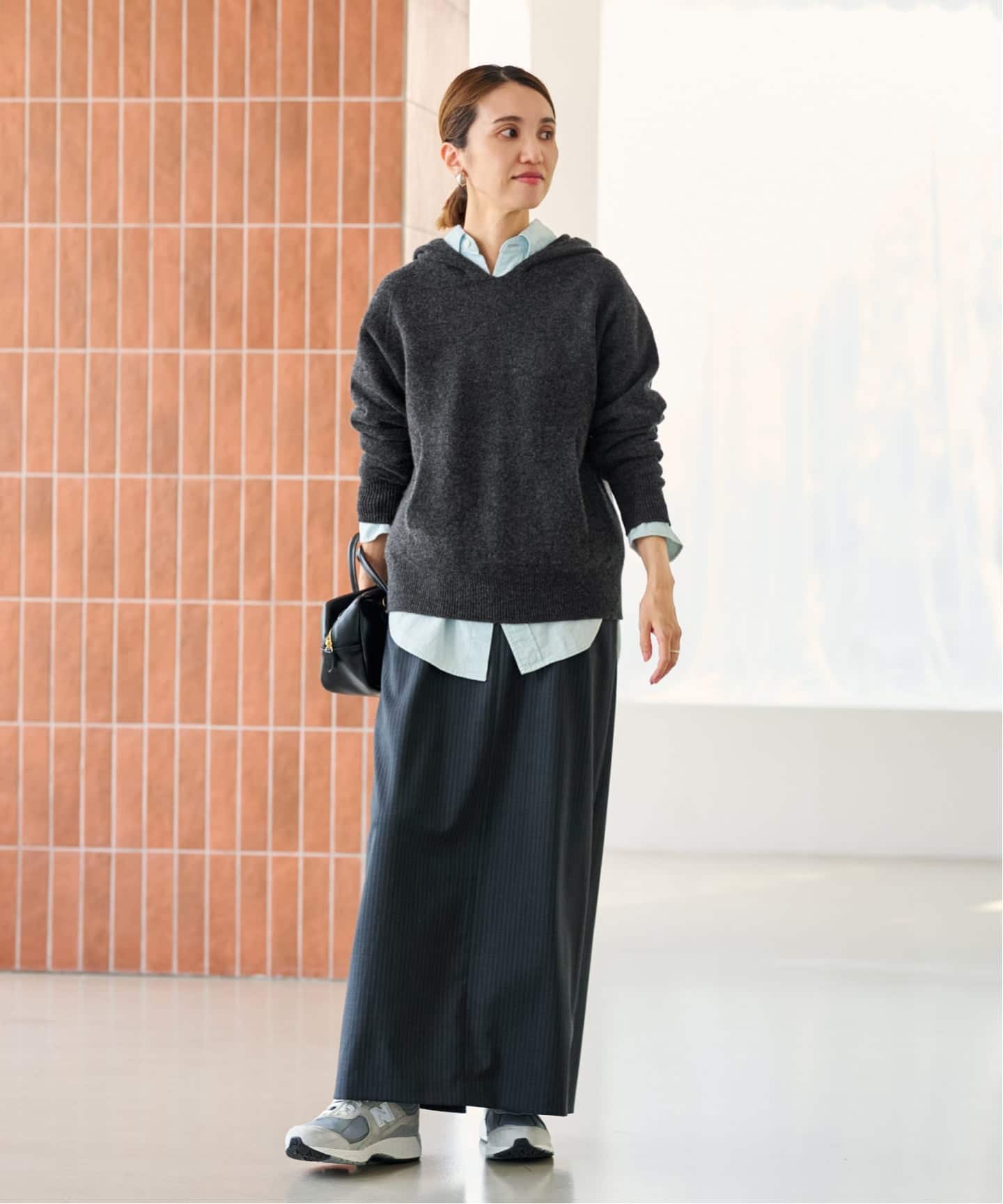 ≪追加≫圧縮ウールフードプルオーバー（ニット／セーター