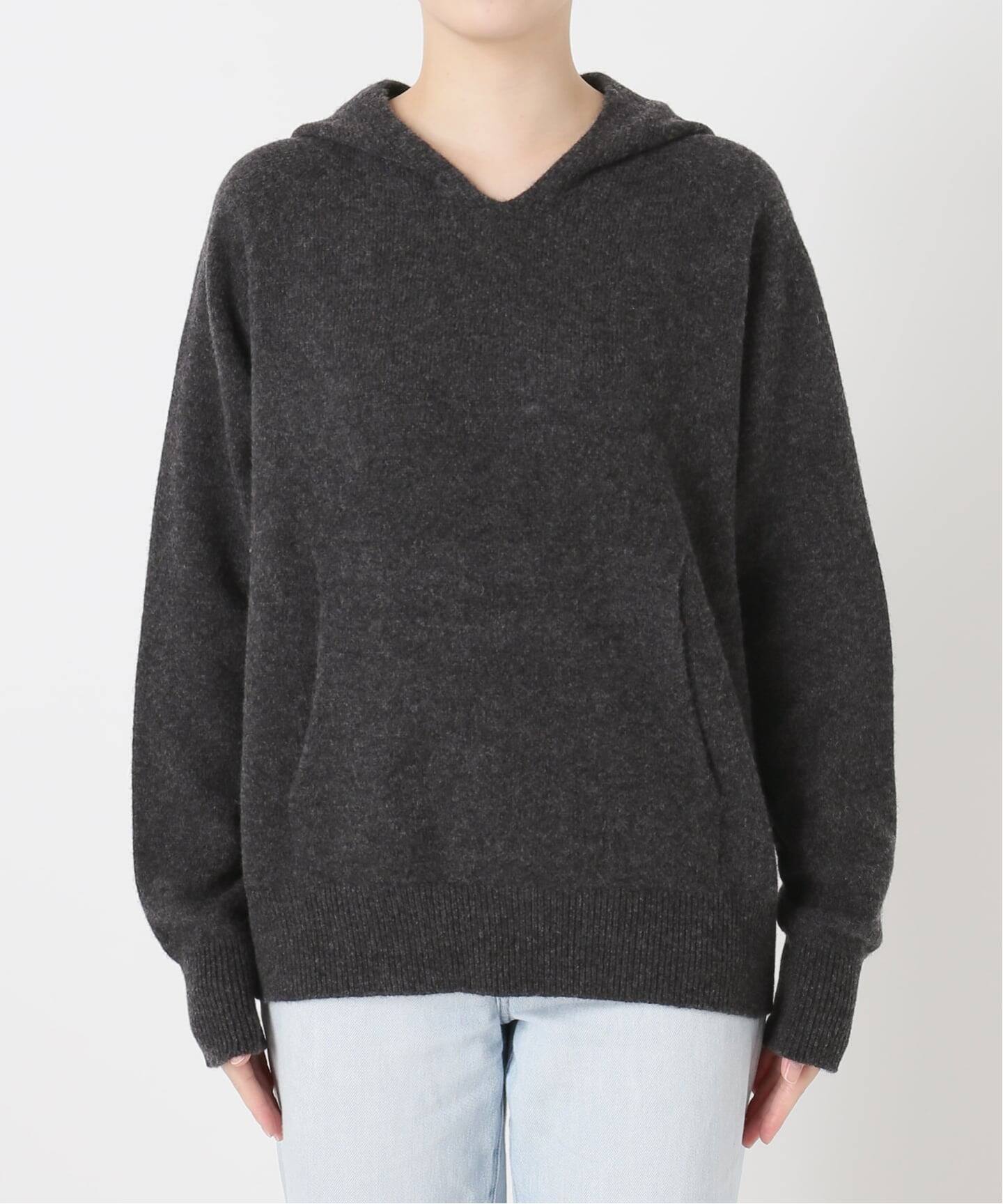 ≪追加≫圧縮ウールフードプルオーバー（ニット／セーター