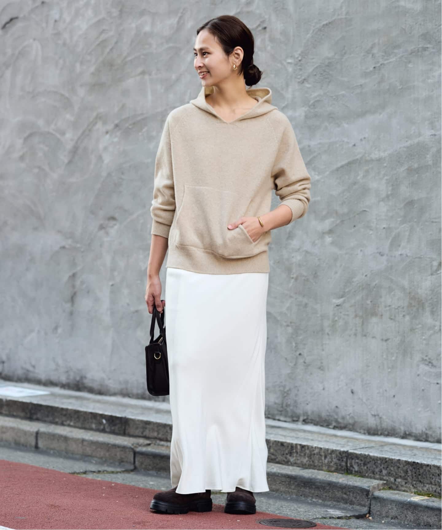 ≪追加≫圧縮ウールフードプルオーバー（ニット／セーター