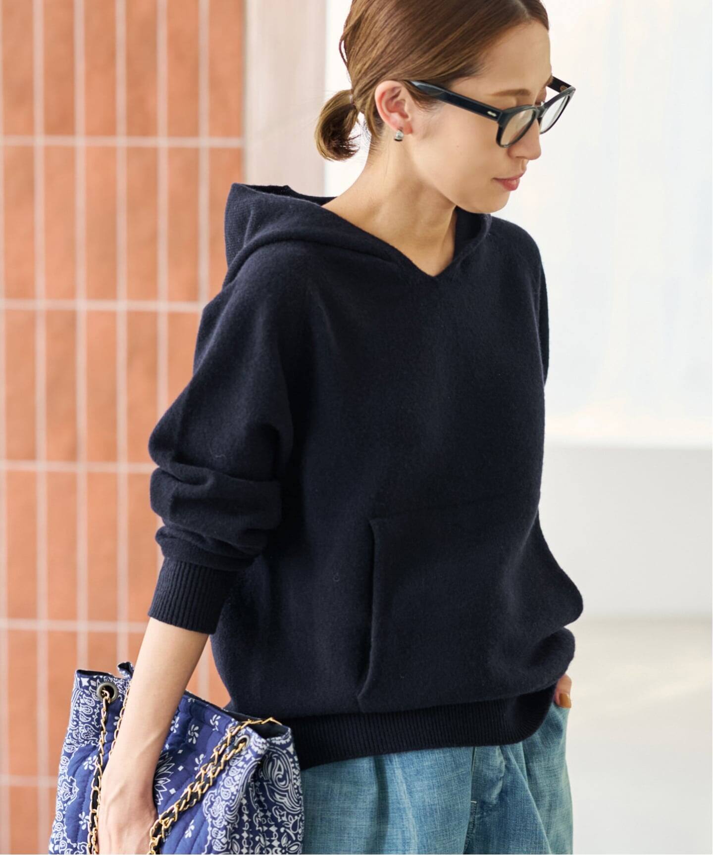 framework 圧縮ウールフードプルオーバー ニット パーカー ≪追加≫圧縮ウールフードプルオーバー（ニット／セーター