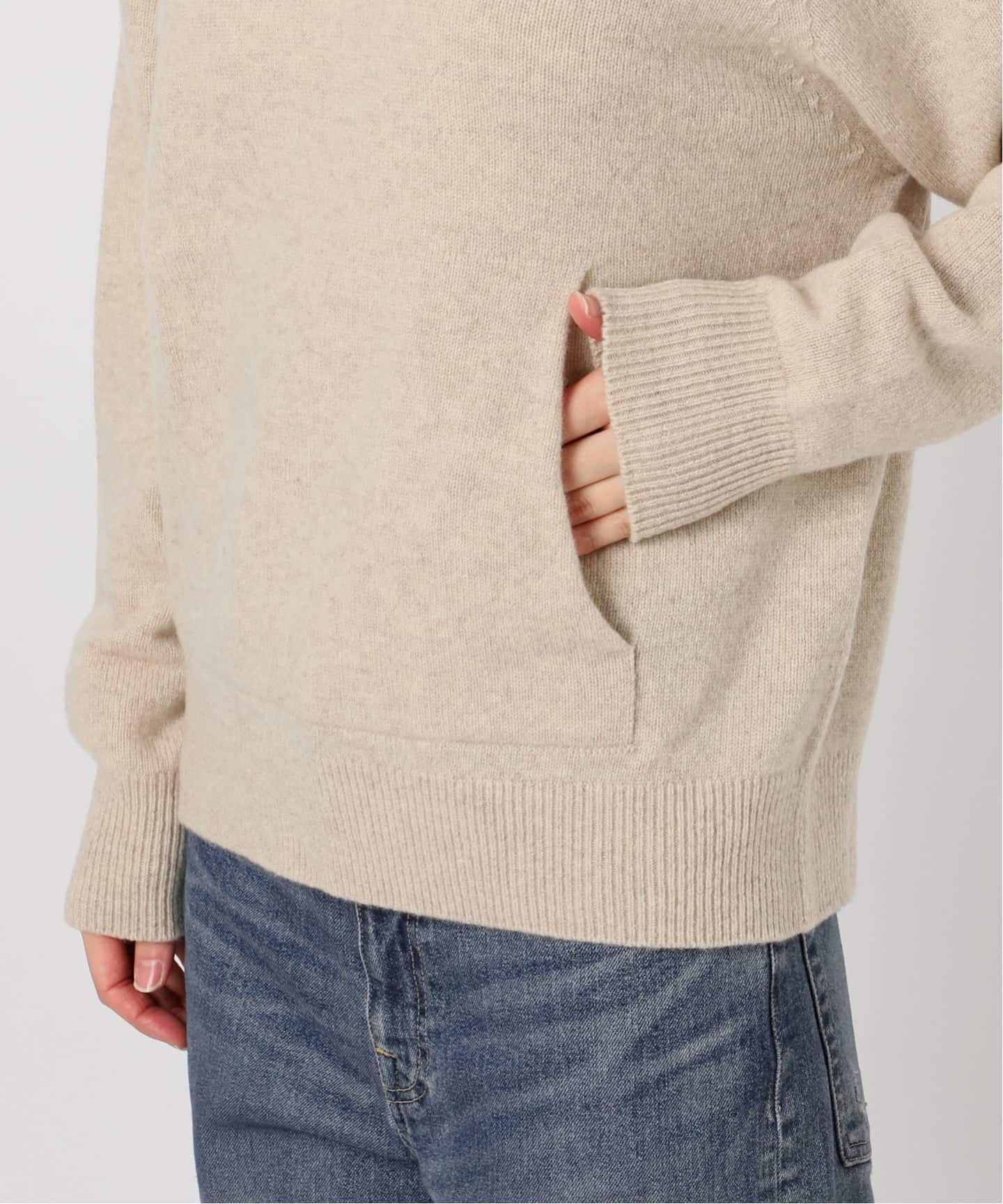 ≪追加≫圧縮ウールフードプルオーバー（ニット／セーター