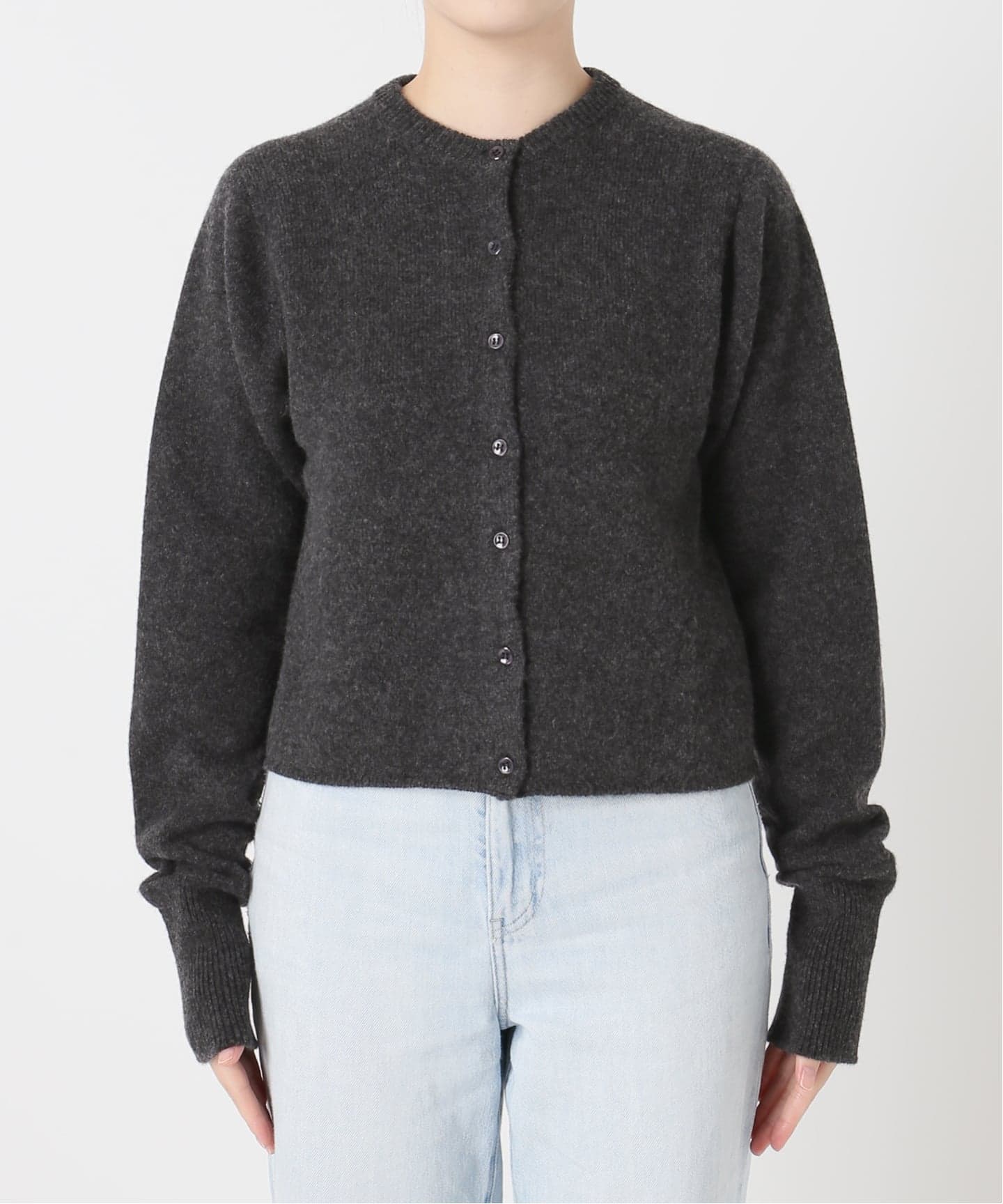 圧縮ウールクルーネックカーディガン（カーディガン）｜FRAMeWORK