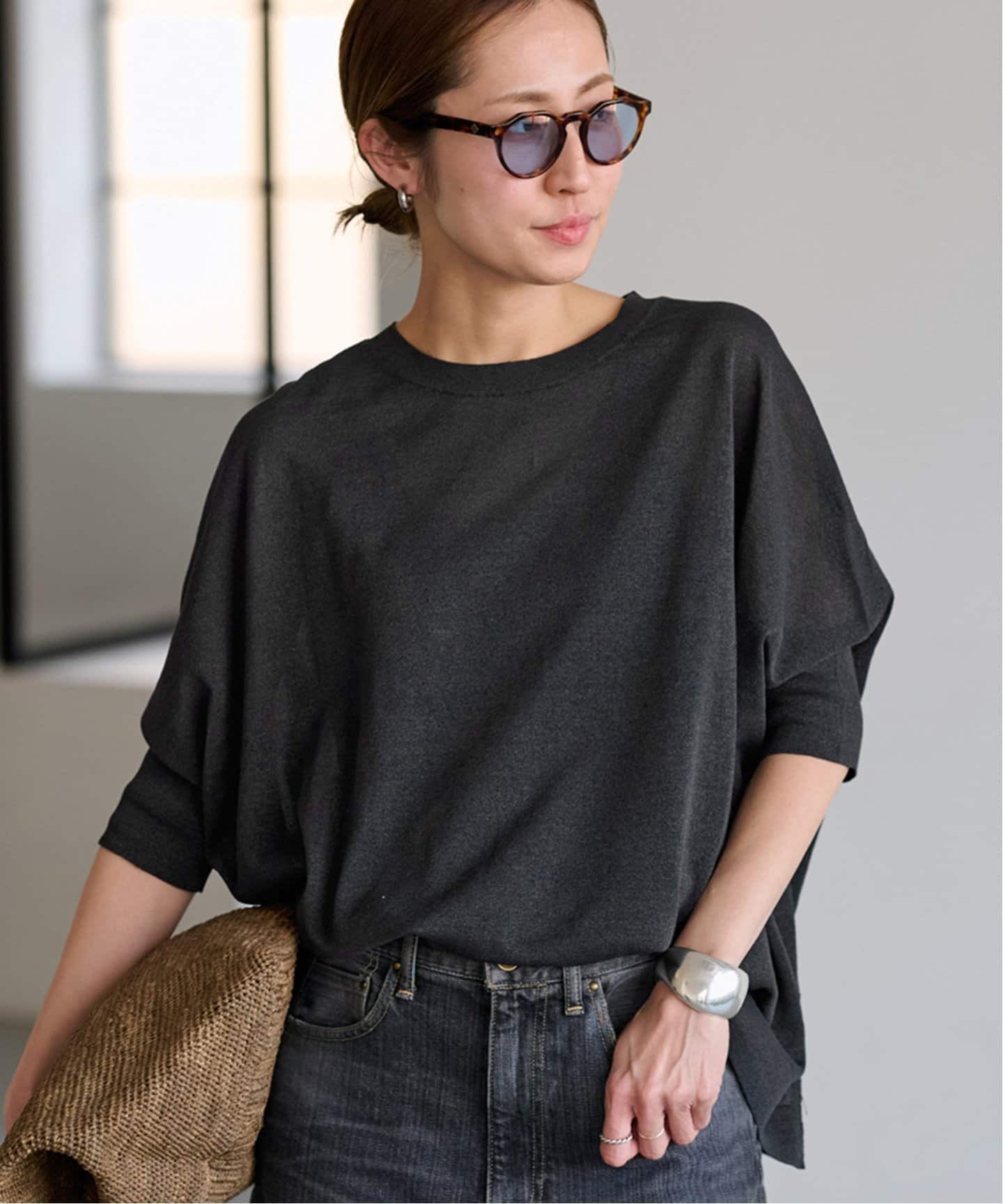 フレームワーク ニットポンチョ 楽天市場】≪追加≫ペーパーミックスポンチョニット 2 FRAMeWORK