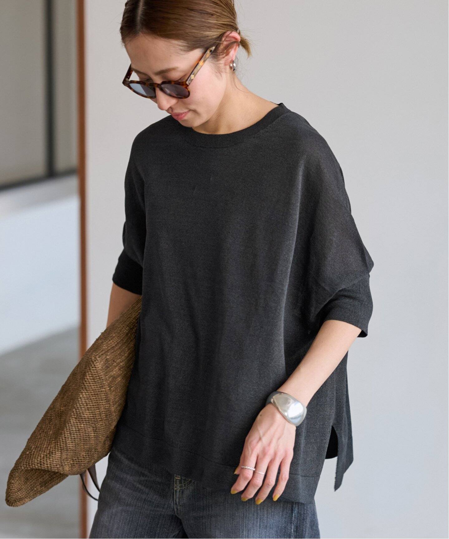 ペーパーミックスポンチョニット（ニット／セーター）｜FRAMeWORK