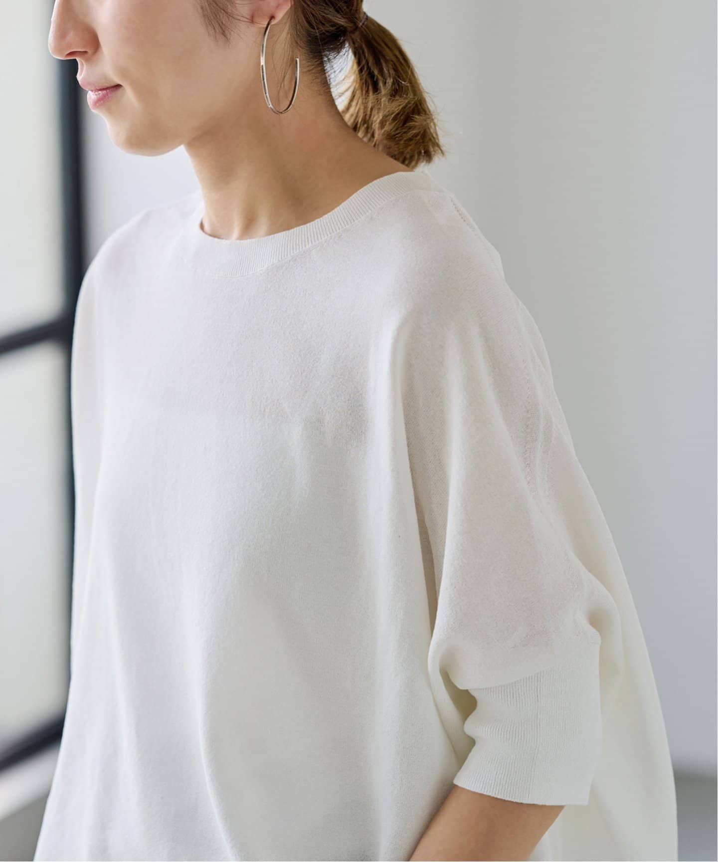 すいかFRAMeWORK ペーパーミックスポンチョニット未使用タグ付き FRAMeWORK｜ペーパーミックスポンチョニット | Rakuten Fashion