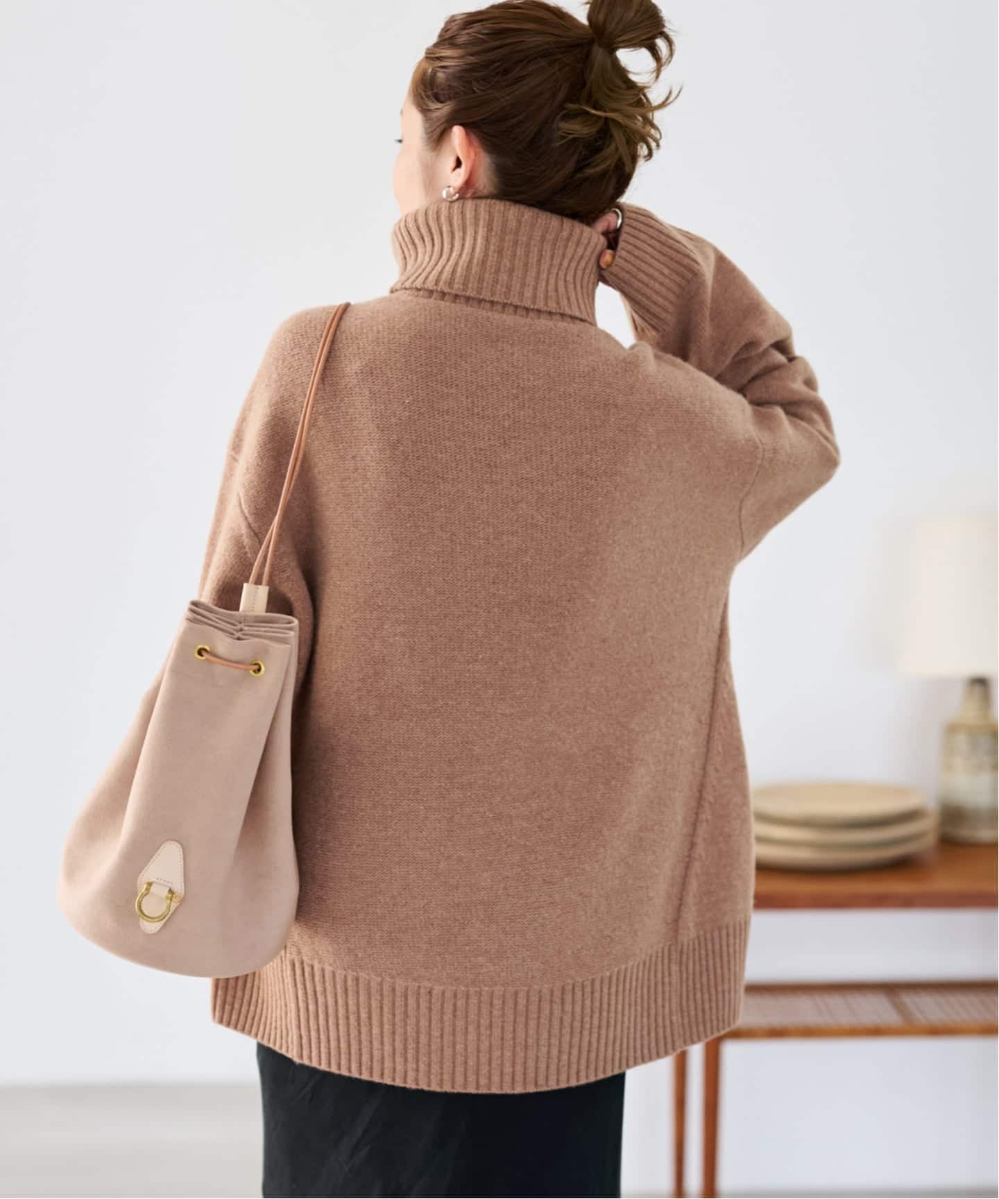 ≪WEB先行追加≫AQUA タートルプルオーバー（ニット／セーター