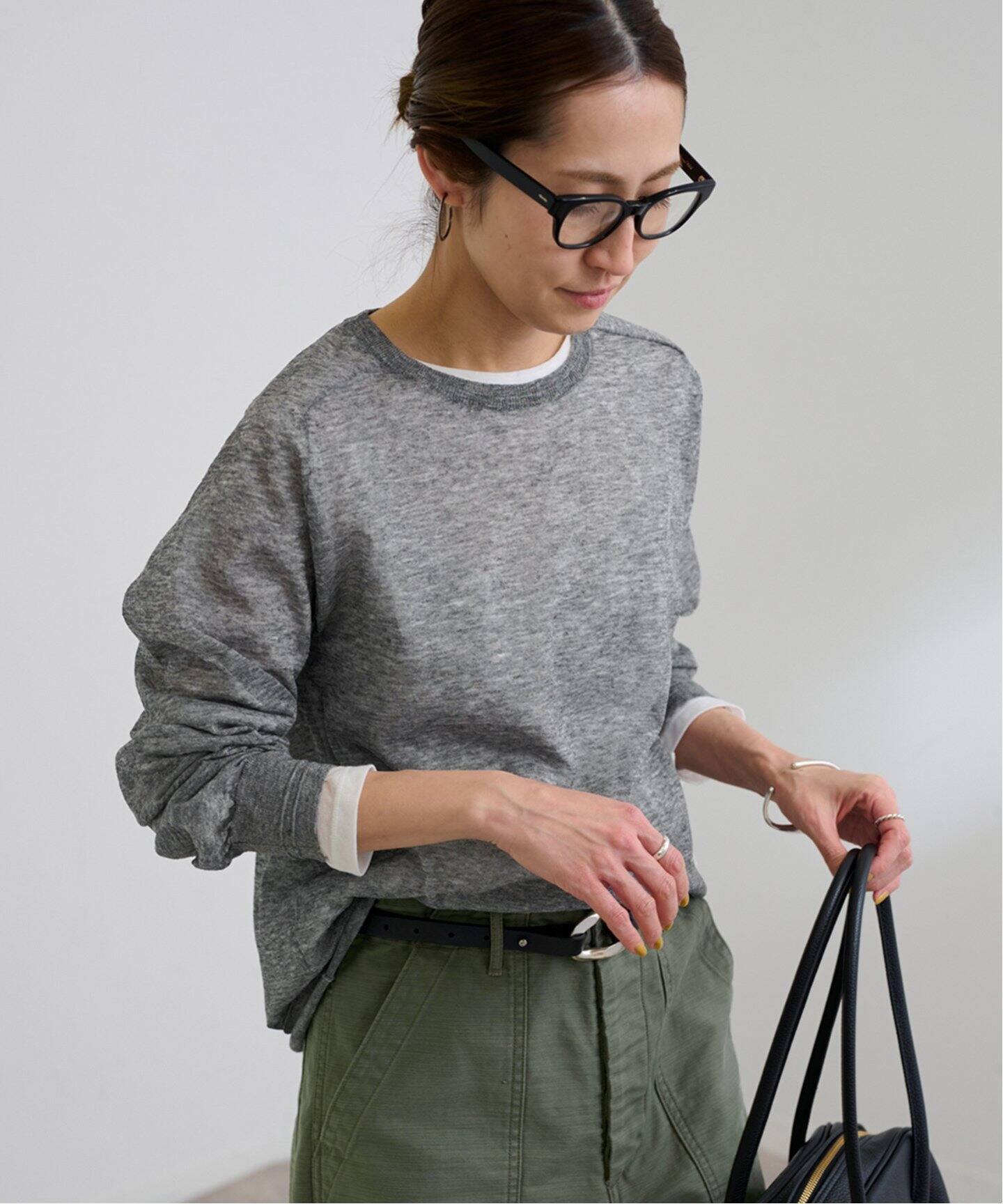 FRAMeWORK ラミーMIXニットロンT ラミーMIXニットロンT（ニット／セーター）｜FRAMeWORK