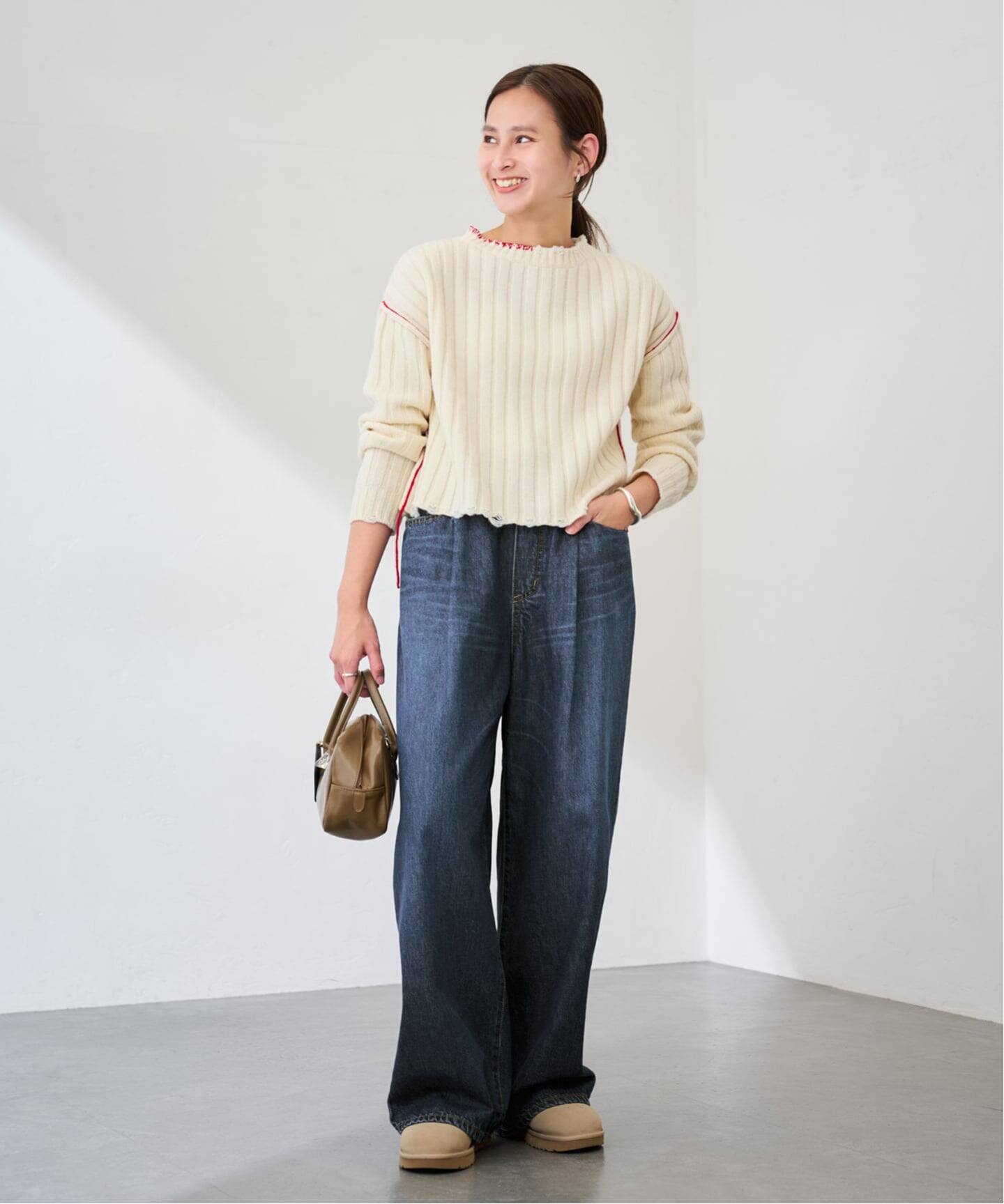 ハンドステッチリペアライクニット（ニット／セーター）｜FRAMeWORK