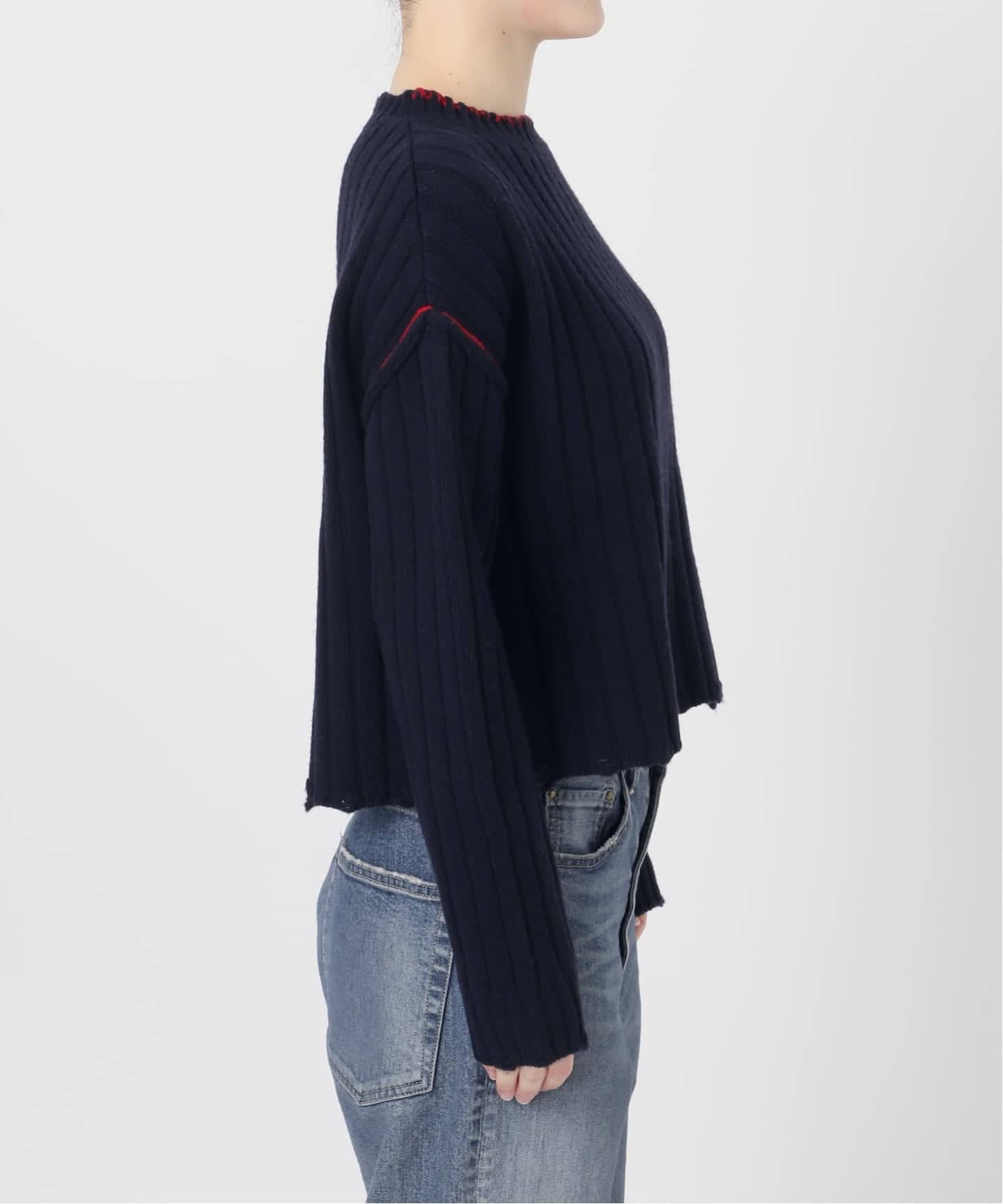 FRAMeWORK 新作　ハンドステッチリペアライクニット　今季 ハンドステッチリペアライクニット（ニット／セーター）｜FRAMeWORK