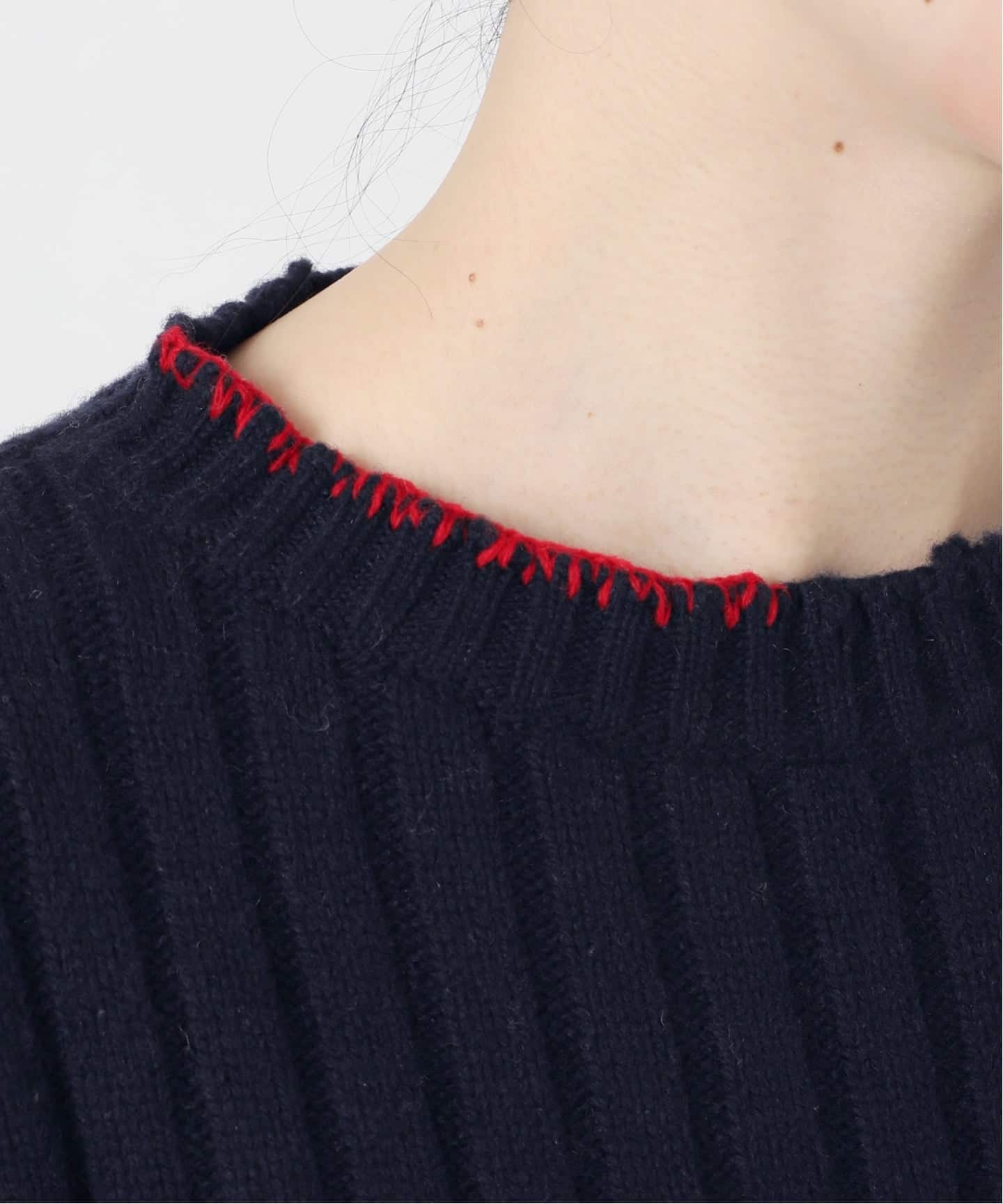 FRAMeWORK 新作　ハンドステッチリペアライクニット　今季 ハンドステッチリペアライクニット（ニット／セーター）｜FRAMeWORK