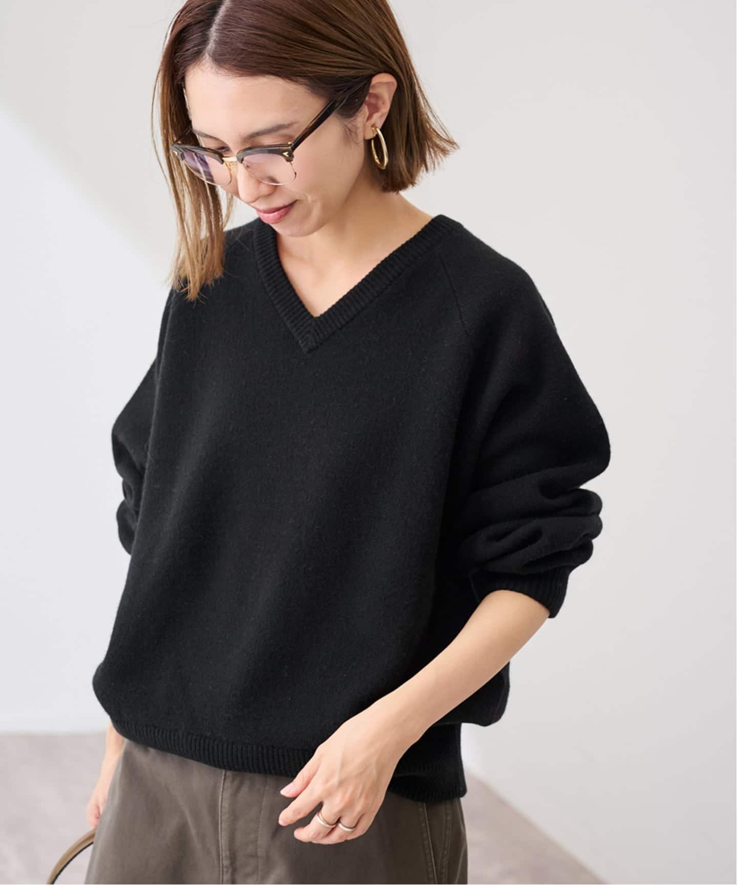 ≪WEB限定 / 追加予約≫AQUA Vネックプルオーバー（ニット／セーター