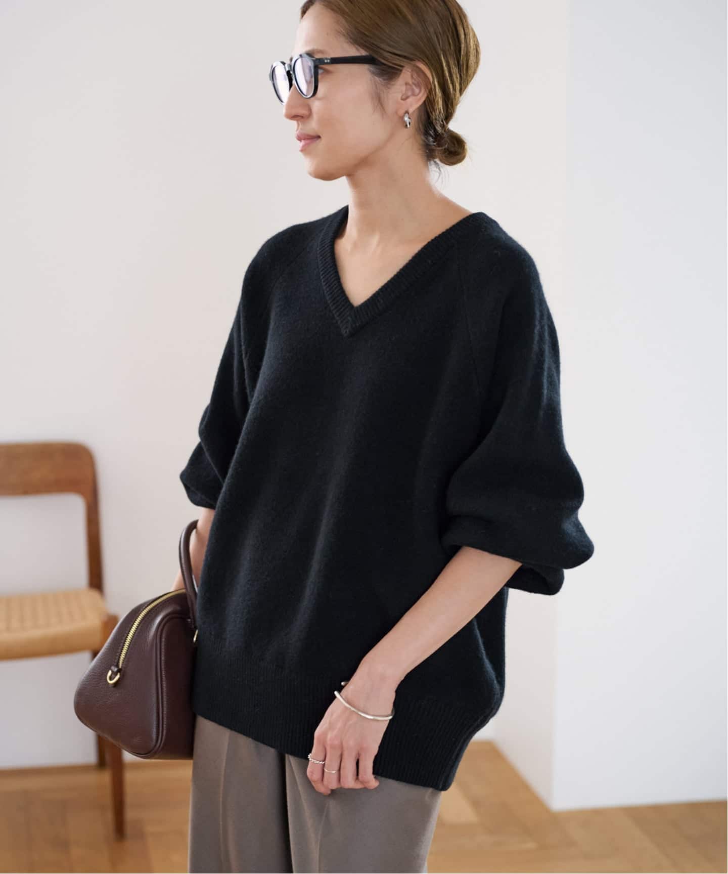 ≪WEB限定 / 追加予約≫AQUA Vネックプルオーバー（ニット／セーター