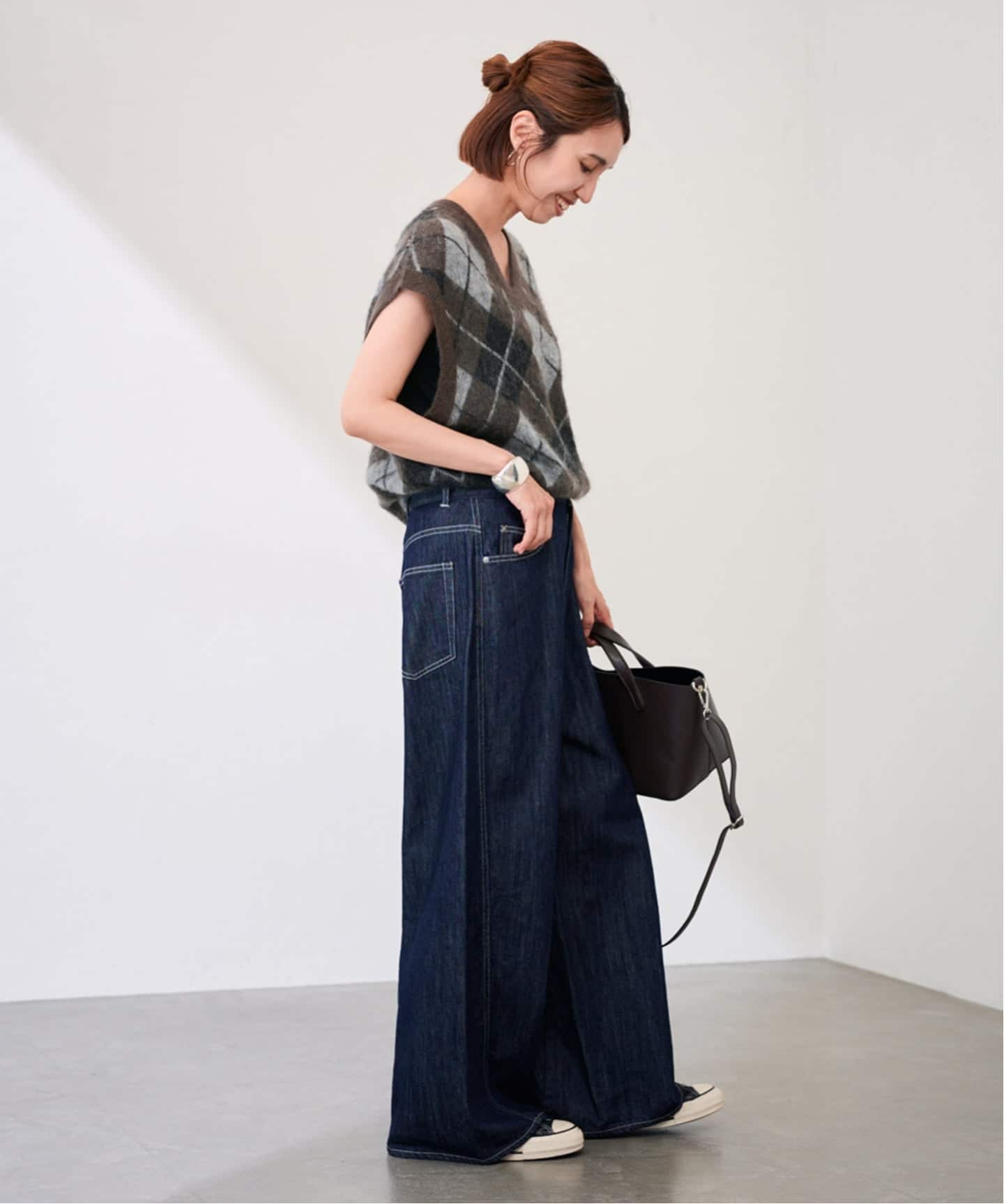 アーガイルベスト（ベスト）｜FRAMeWORK（フレームワーク）の通販