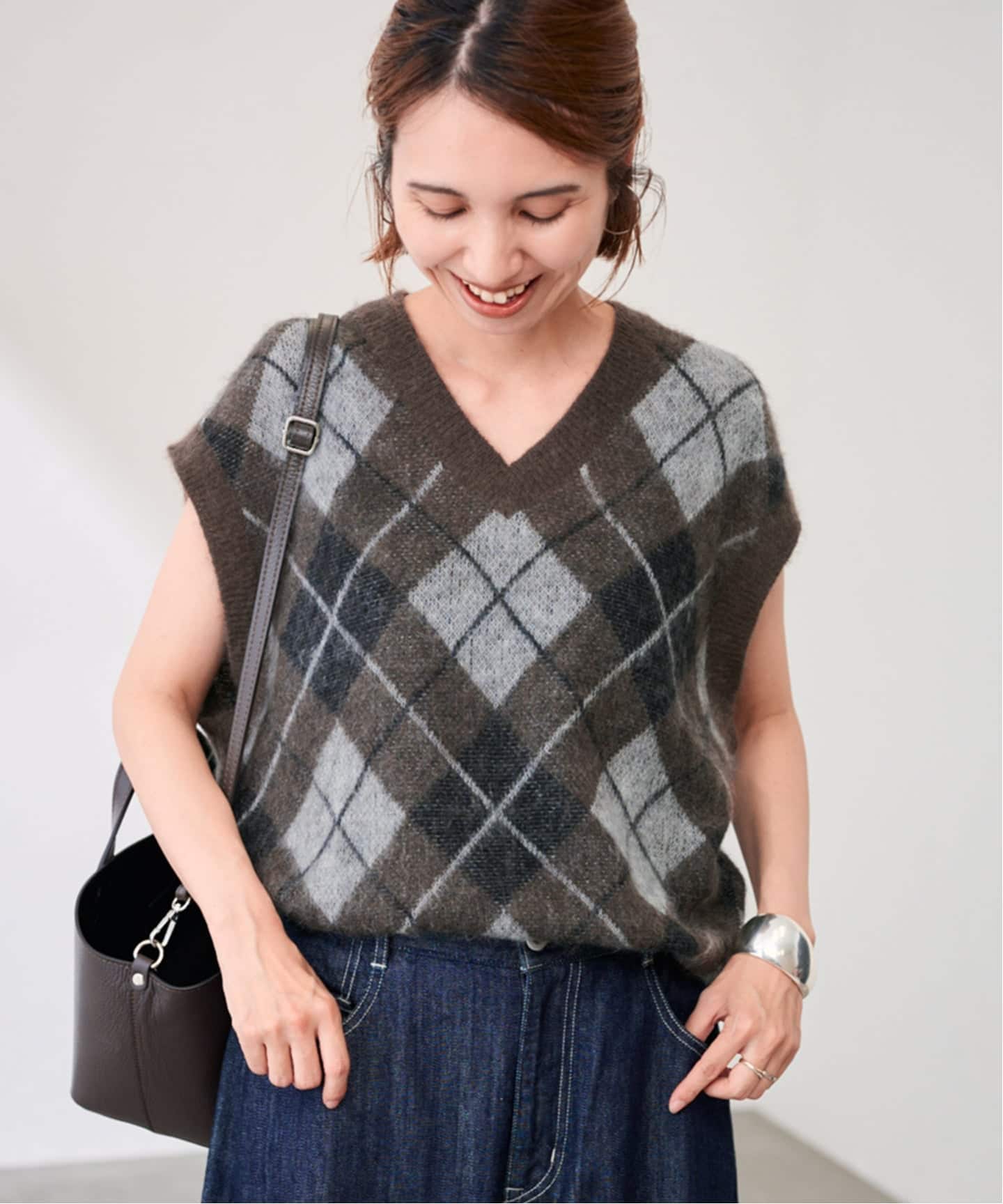 アーガイルベスト（ベスト）｜FRAMeWORK（フレームワーク）の通販