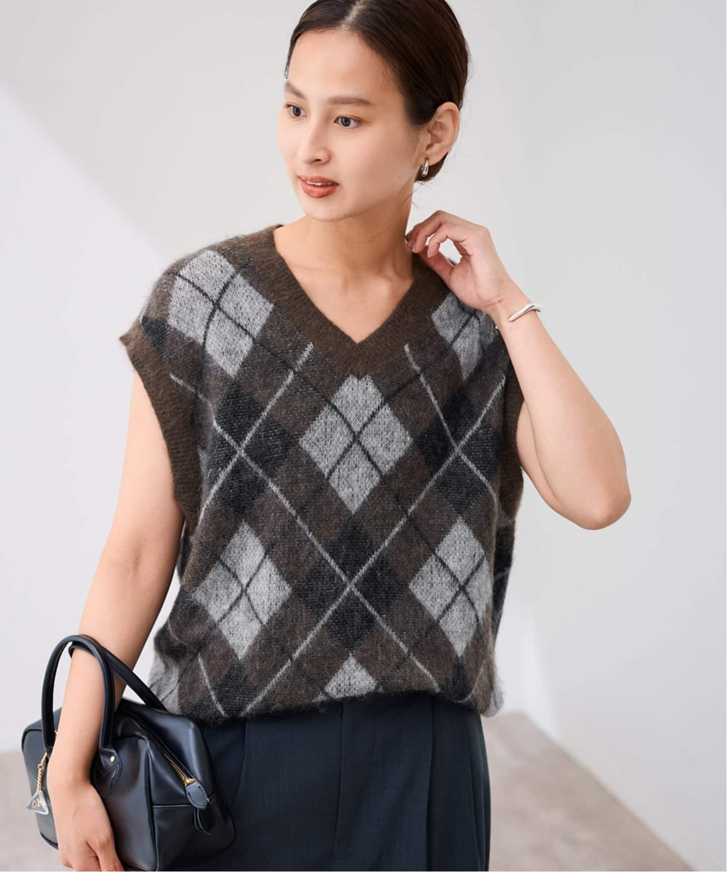 アーガイルベスト（ベスト）｜FRAMeWORK（フレームワーク）の通販