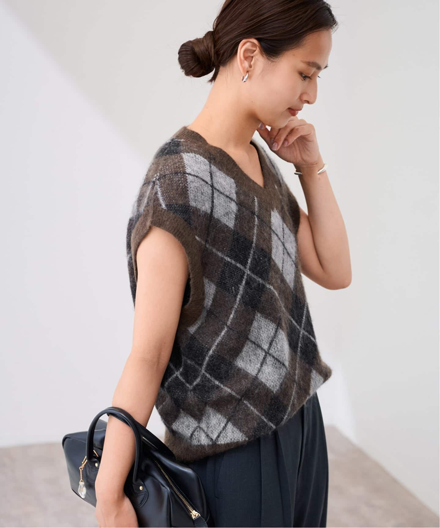 アーガイルベスト（ベスト）｜FRAMeWORK（フレームワーク）の通販