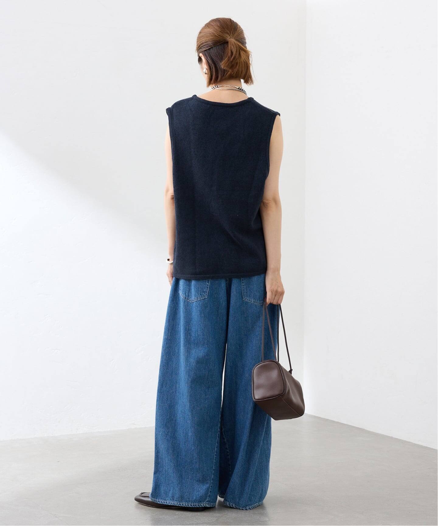 メタルボタンベスト FRAMeWORK フレームワーク トップス ベスト・ジレ フレームワーク FRAMeWORK メタルボタンベスト （ネイビー