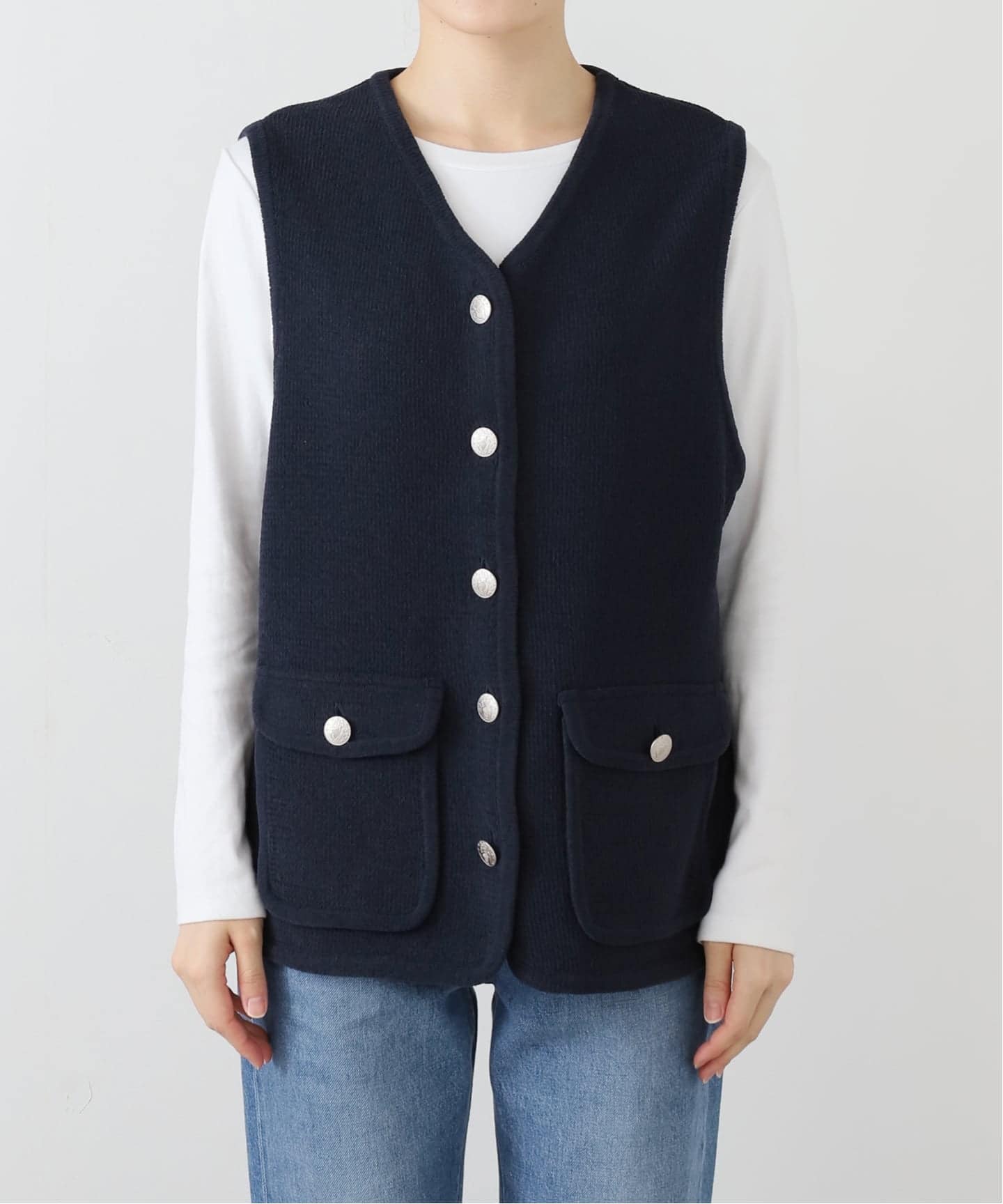 メタルボタンベスト（ベスト）｜FRAMeWORK（フレームワーク）の