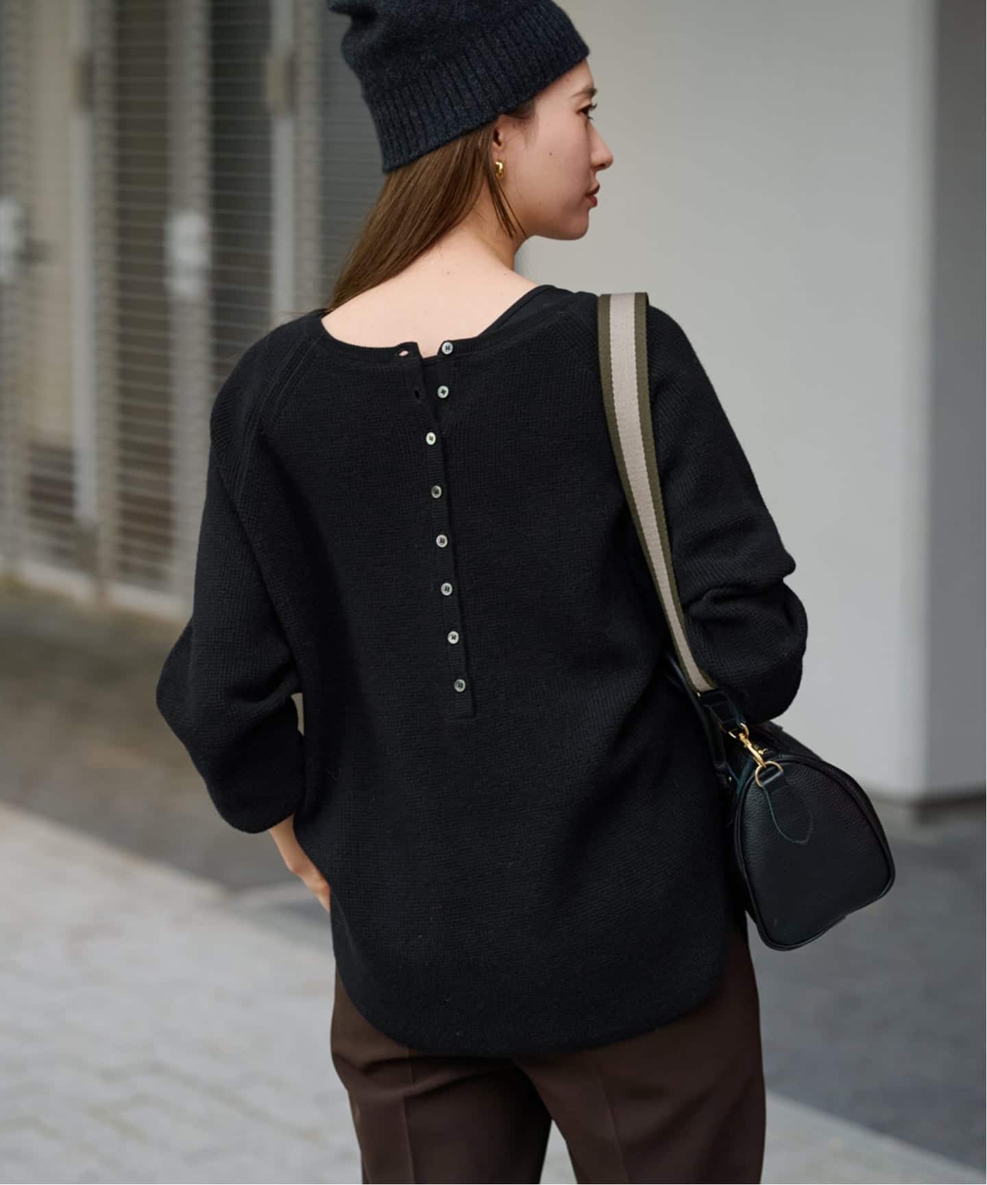 ✨美品✨フレームワーク 2way ウールワッフルヘンリーネック ニット セーター フレームワーク FRAMeWORK ≪追加予約≫ウールワッフルヘンリー