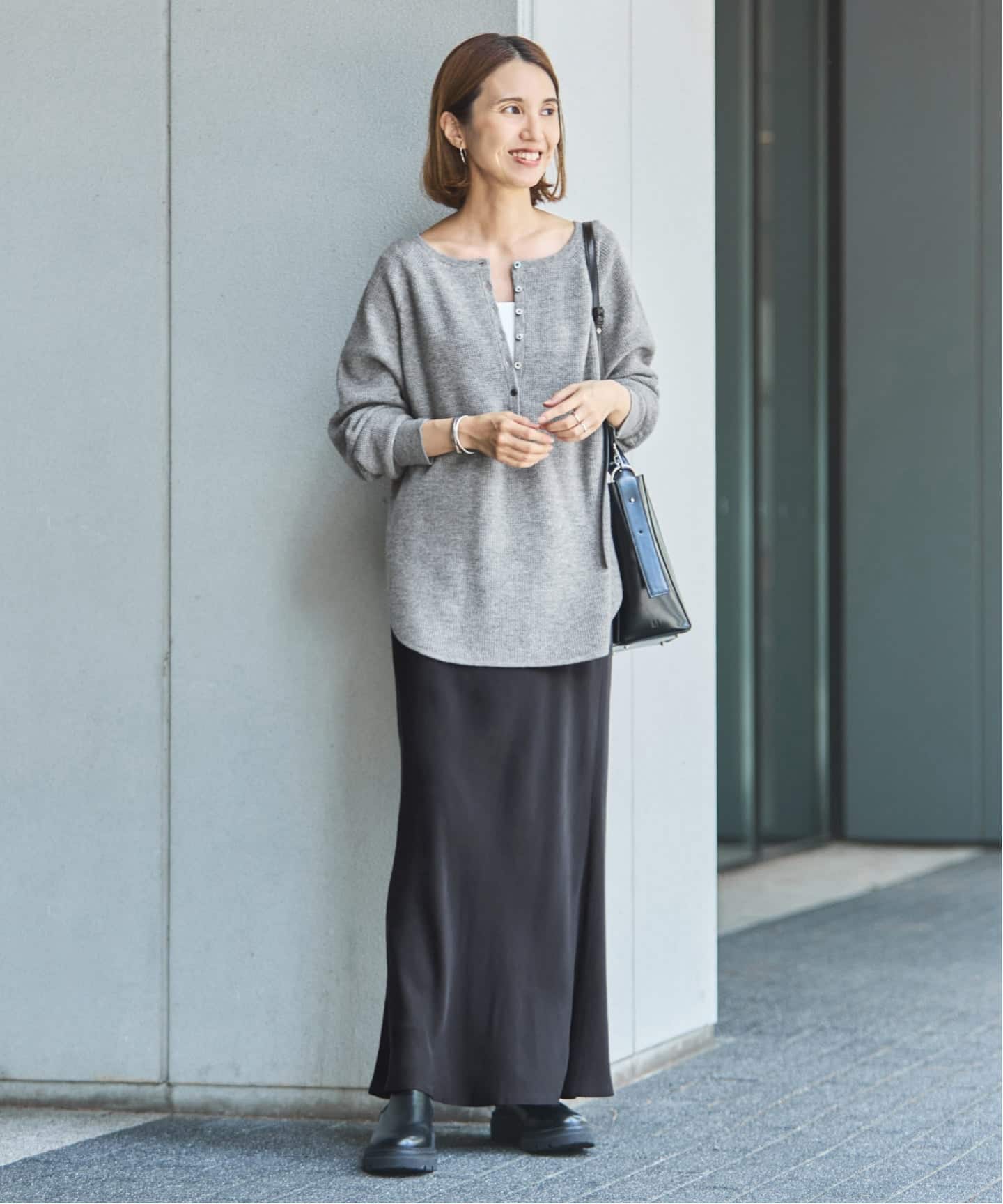 ≪WEB限定追加予約≫ウールワッフルヘンリーネック（ニット