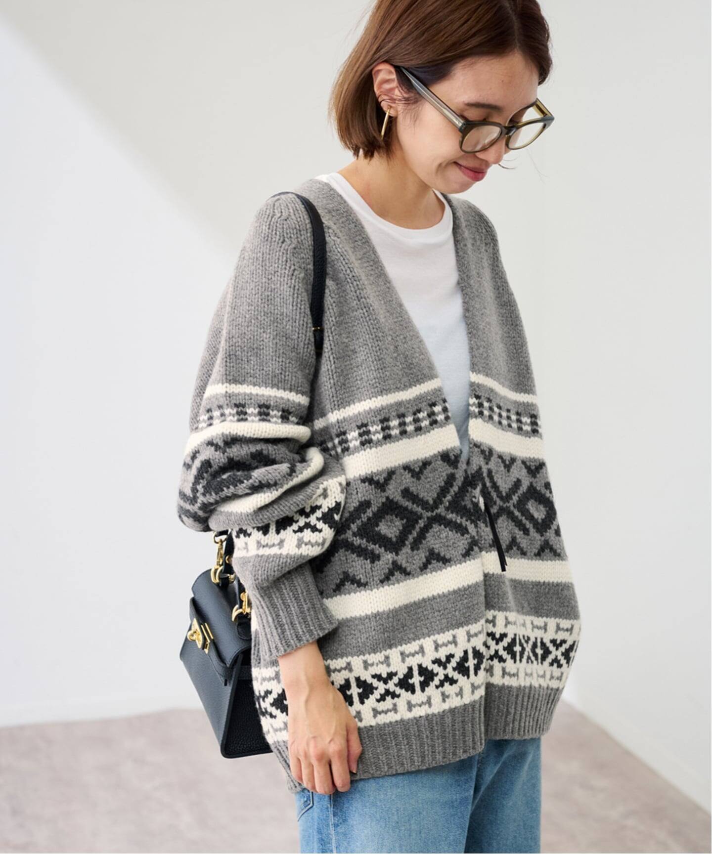 ≪追加≫ジャガードカーディガン 2（カーディガン）｜FRAMeWORK