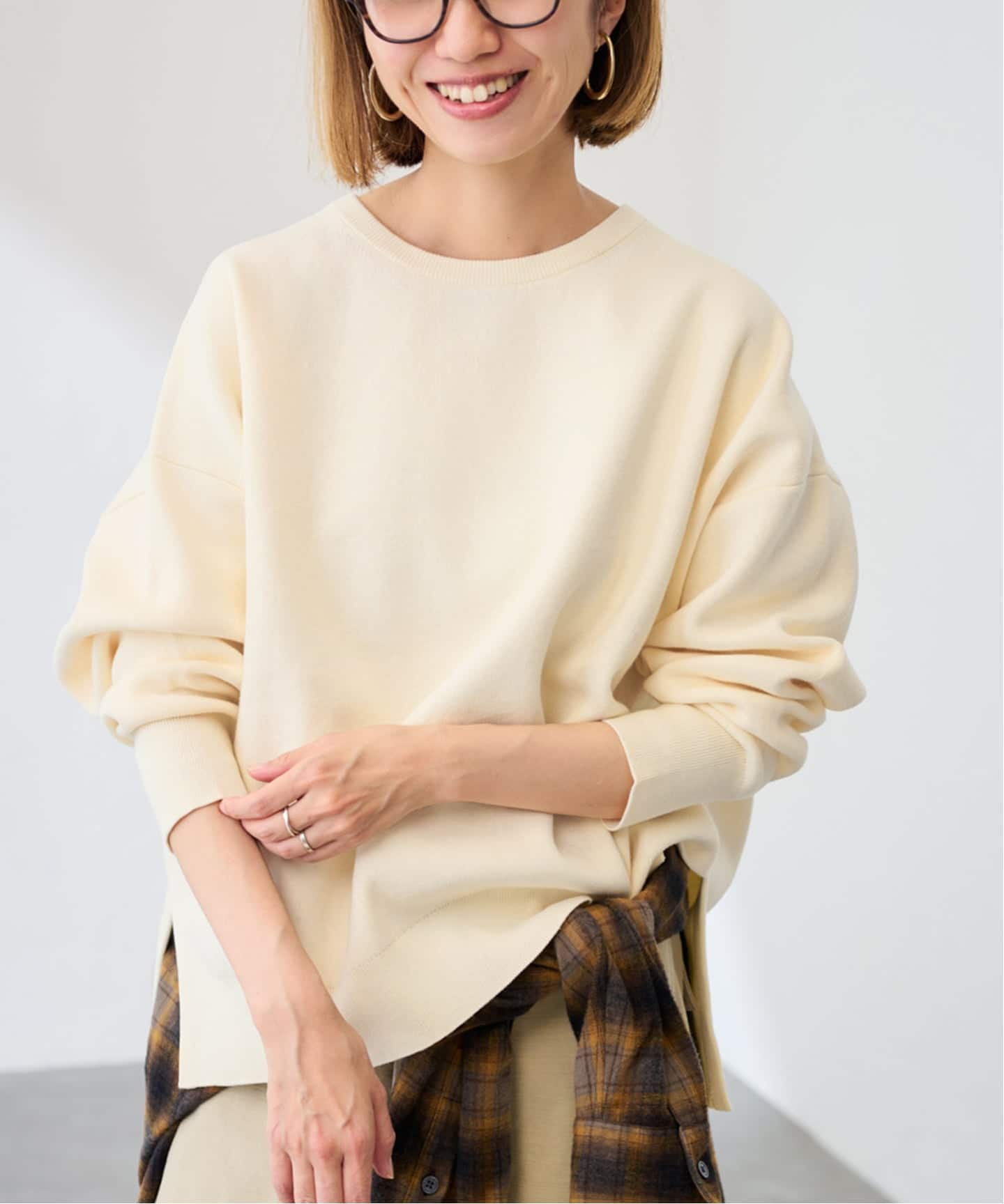 ≪追加≫ダブルジャガードプルオーバー（ニット／セーター