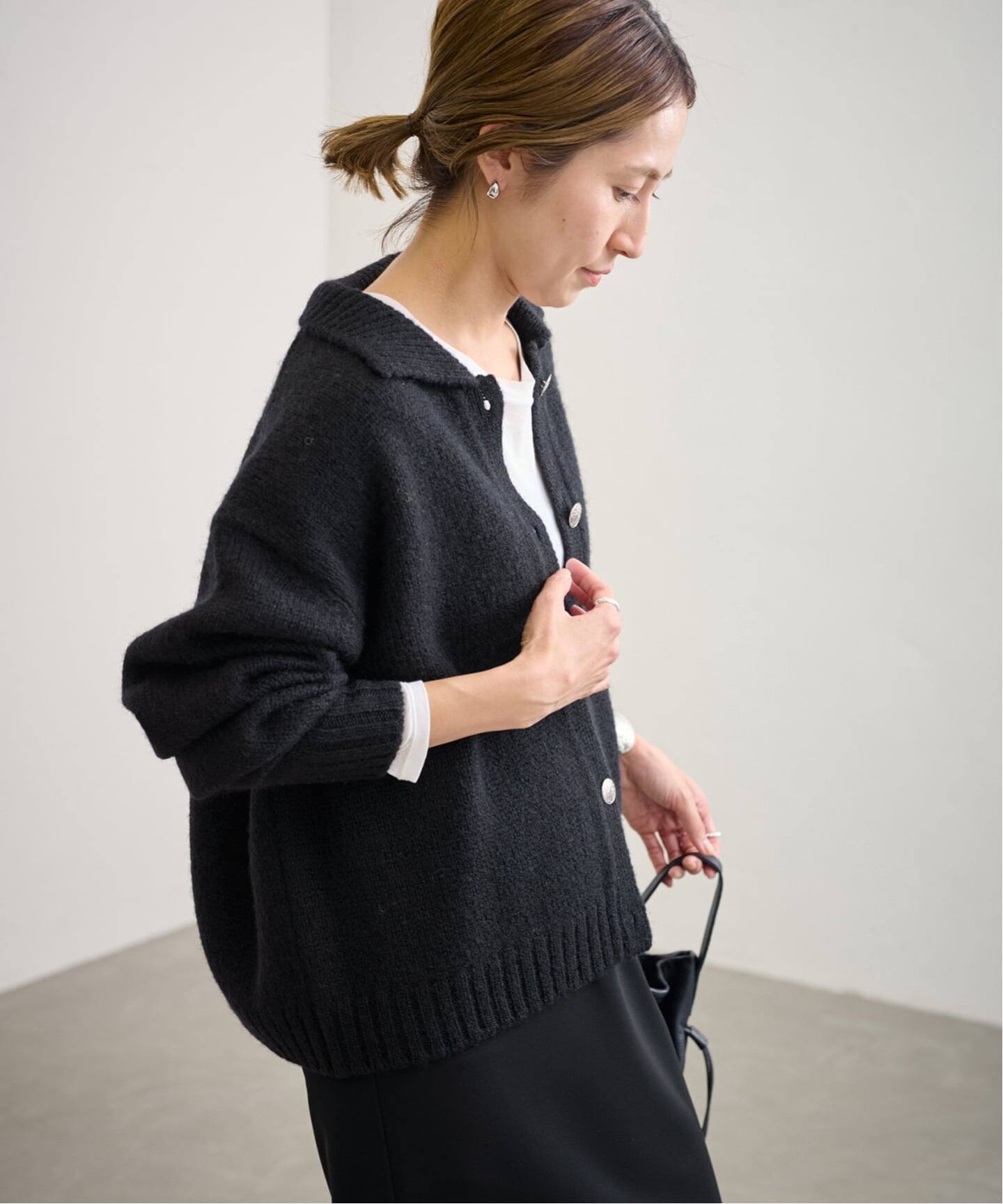 ≪追加≫メタルボタン衿付きカーディガン（カーディガン）｜FRAMeWORK