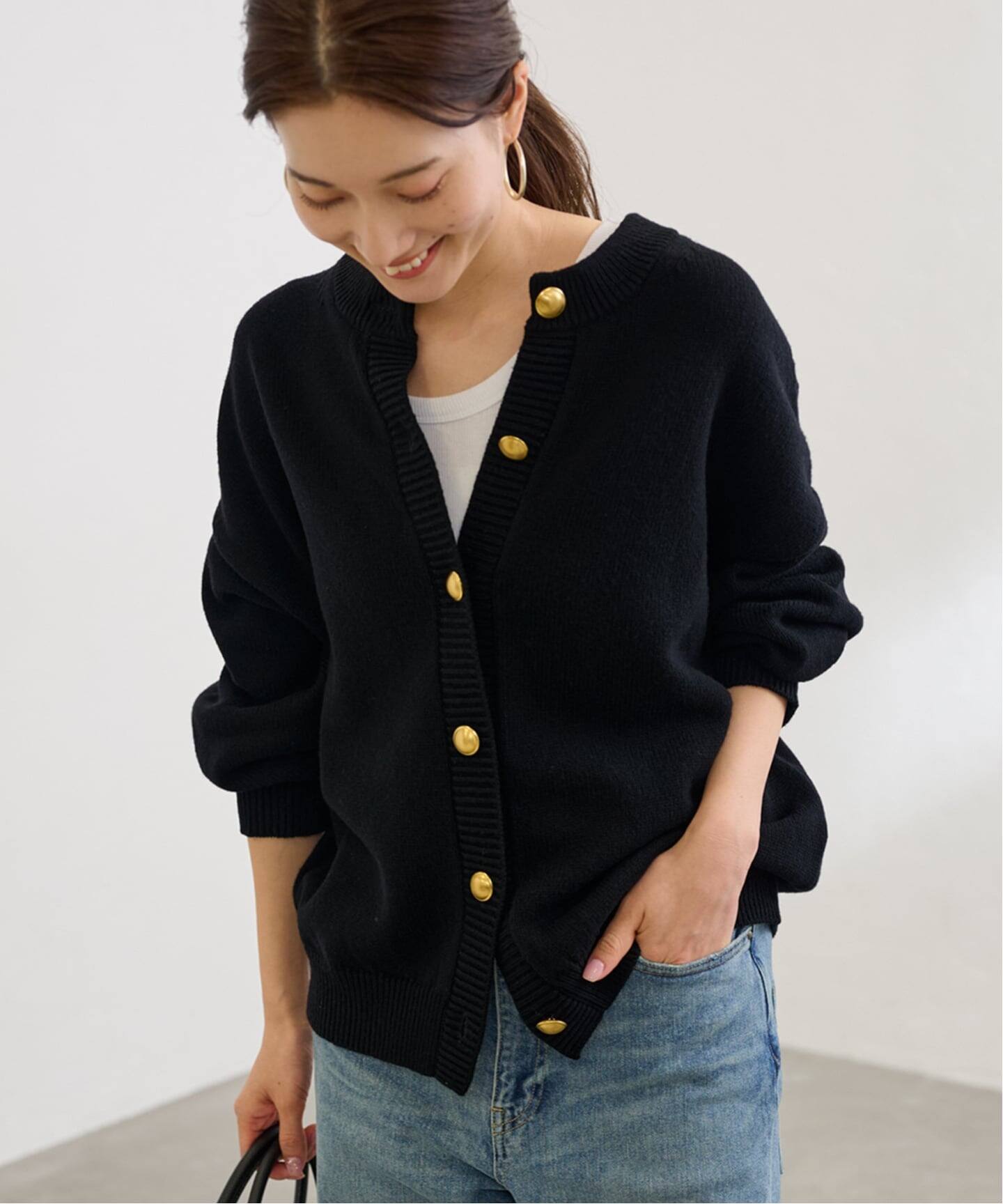 ≪WEB限定追加≫メタルボタン2WAYカーディガン（カーディガン