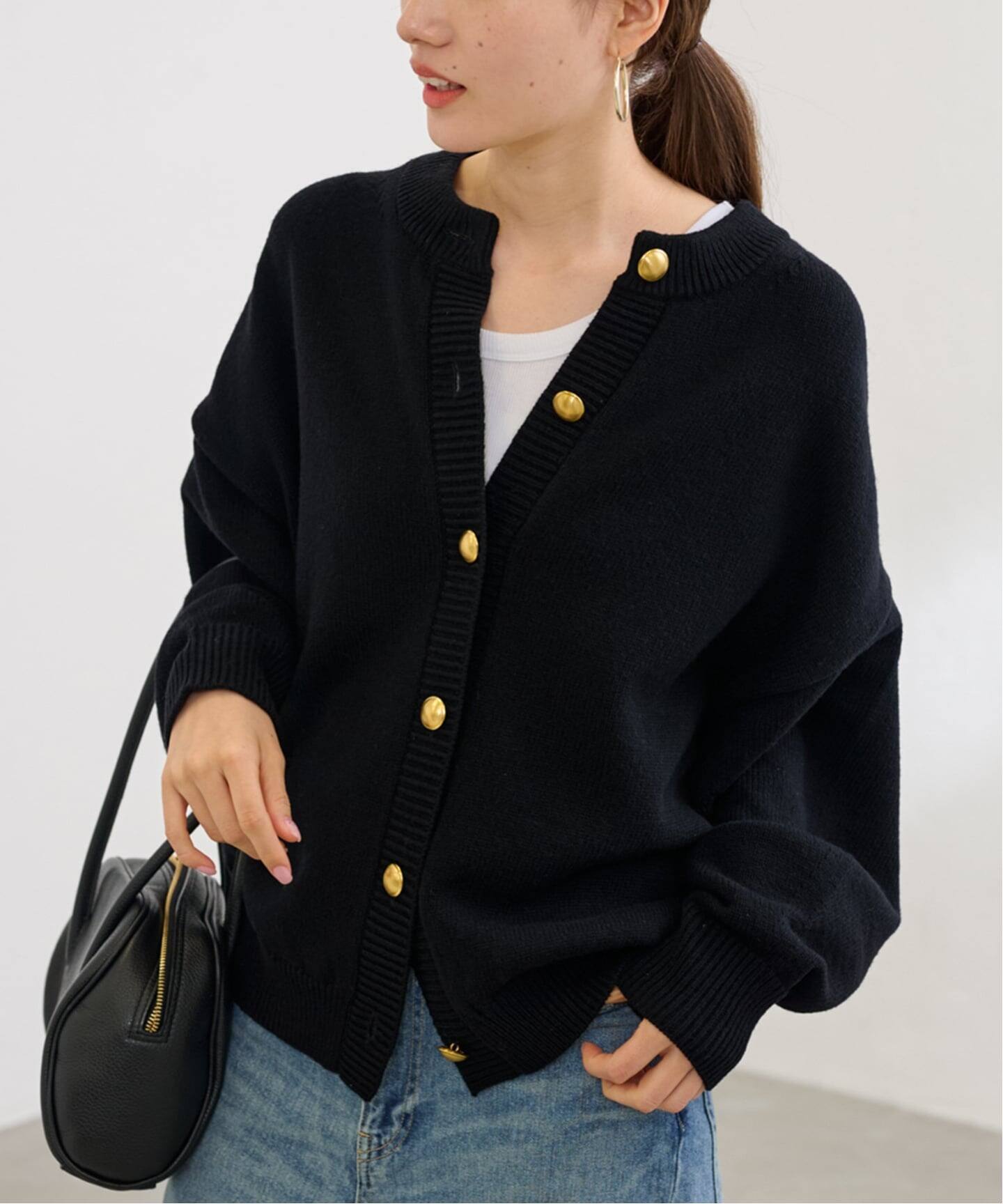 ≪WEB限定追加≫メタルボタン2WAYカーディガン（カーディガン