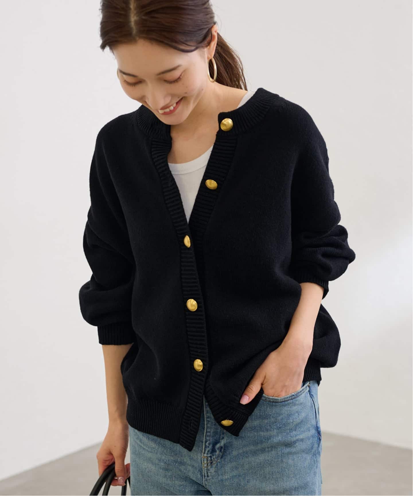 ≪WEB限定追加≫メタルボタン2WAYカーディガン 2（カーディガン