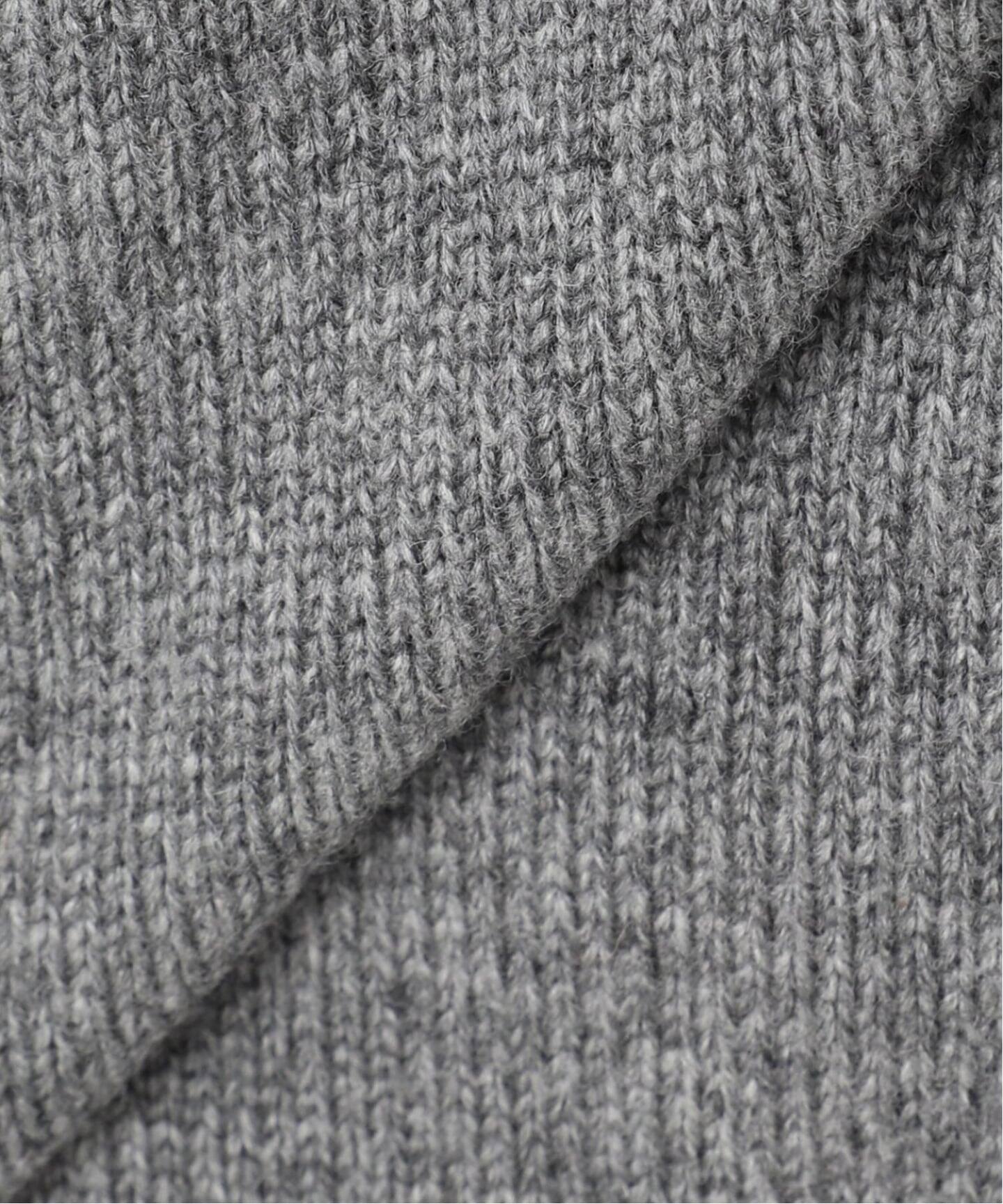 美品 フレームワーク メタルボタン２WAYカーディガン グレー ウール フレームワークメタルボタン2WAYカーディガングレー