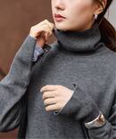 ≪追加≫ハトメ付き天竺タートルネック