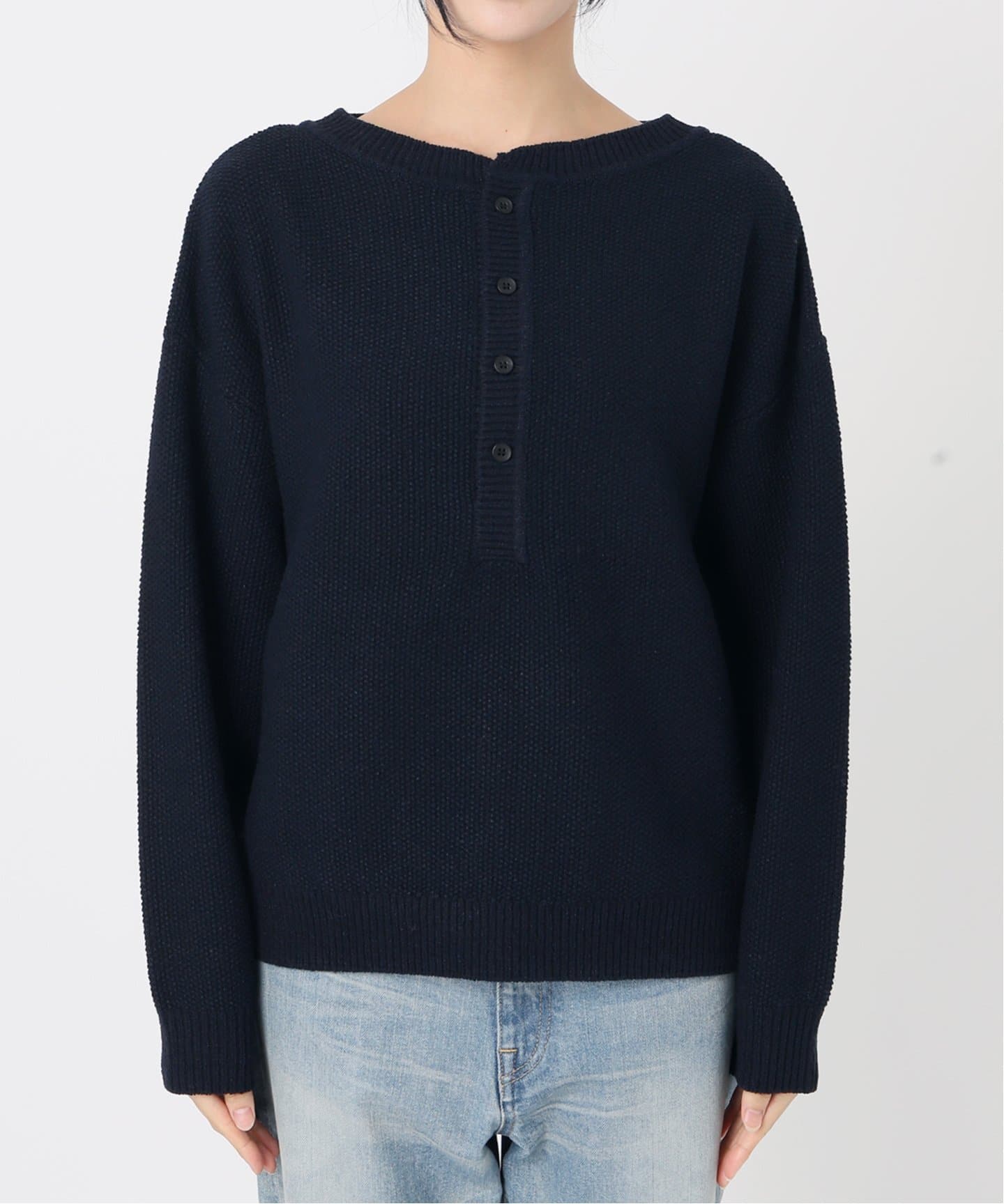 ≪追加予約 / 新色≫カノコ2WAYヘンリーニット（ニット