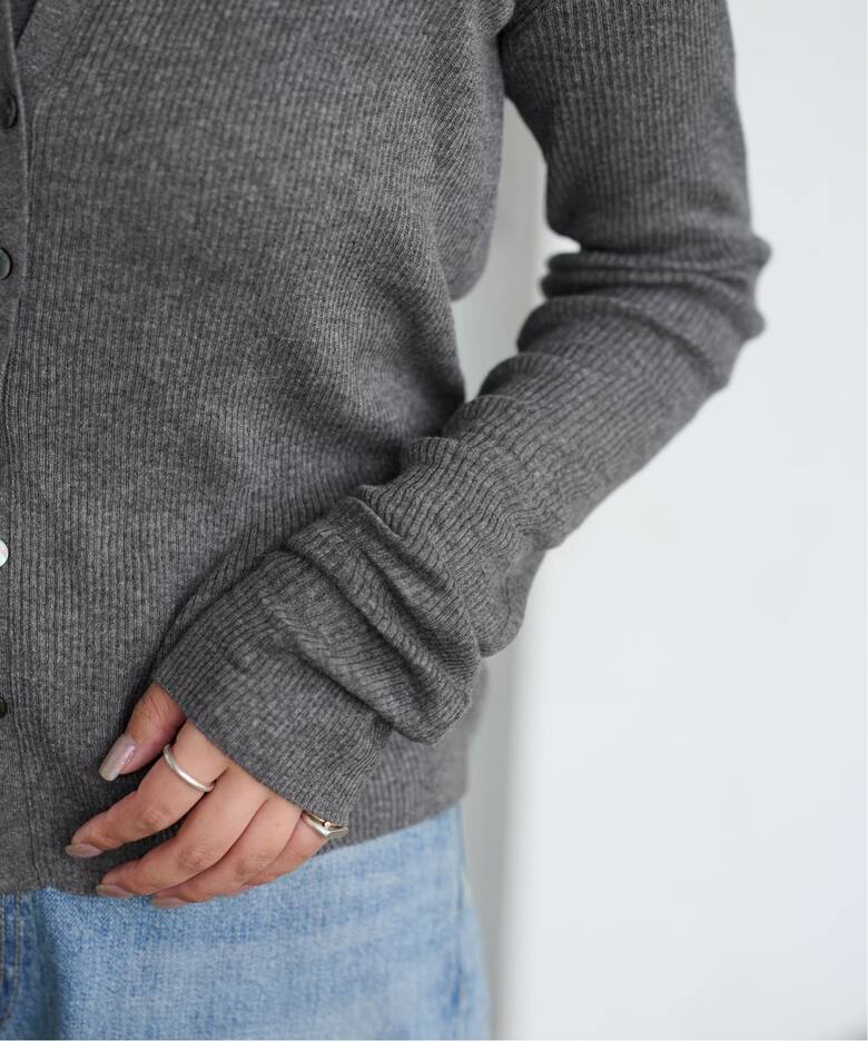 ≪追加≫スイビコットンリブカーディガン（カーディガン）｜FRAMeWORK  