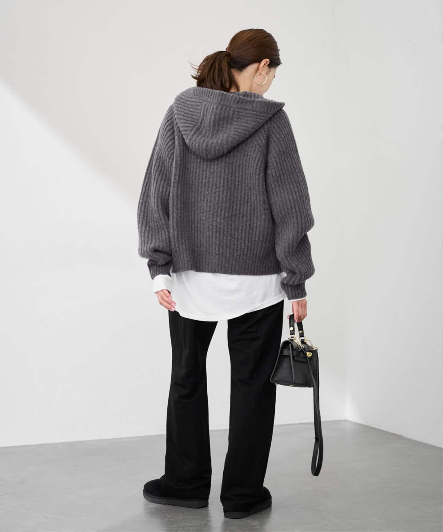 WOOLフードカーディガン（カーディガン）｜FRAMeWORK（フレームワーク