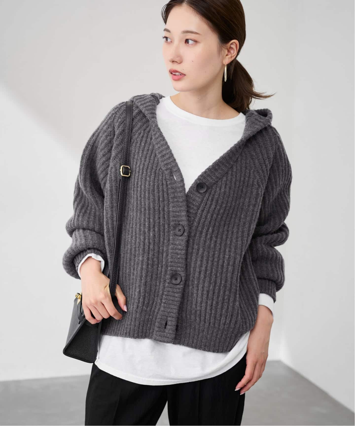 WOOLフードカーディガン（カーディガン）｜FRAMeWORK（フレームワーク