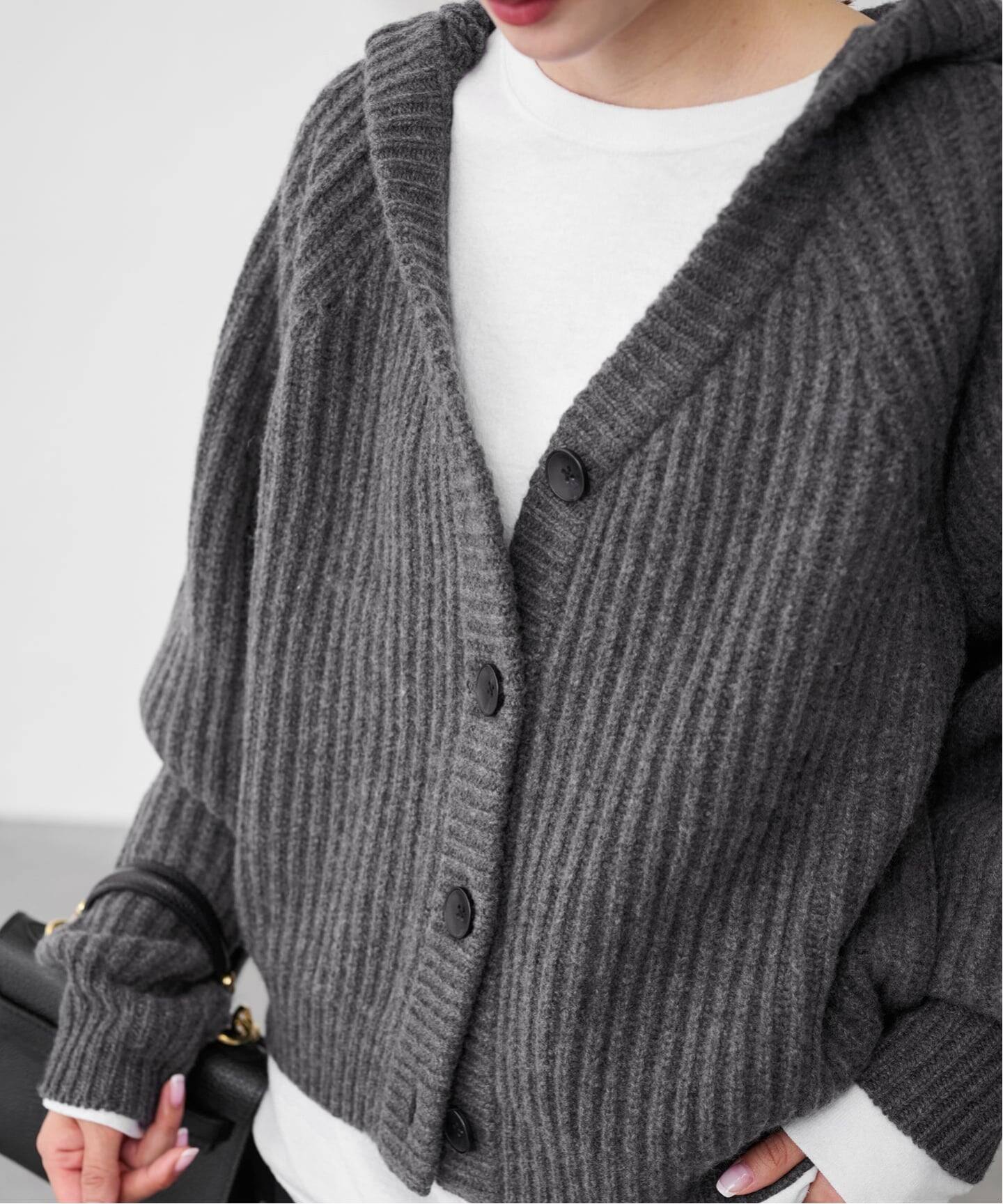 WOOLフードカーディガン（カーディガン）｜FRAMeWORK（フレームワーク