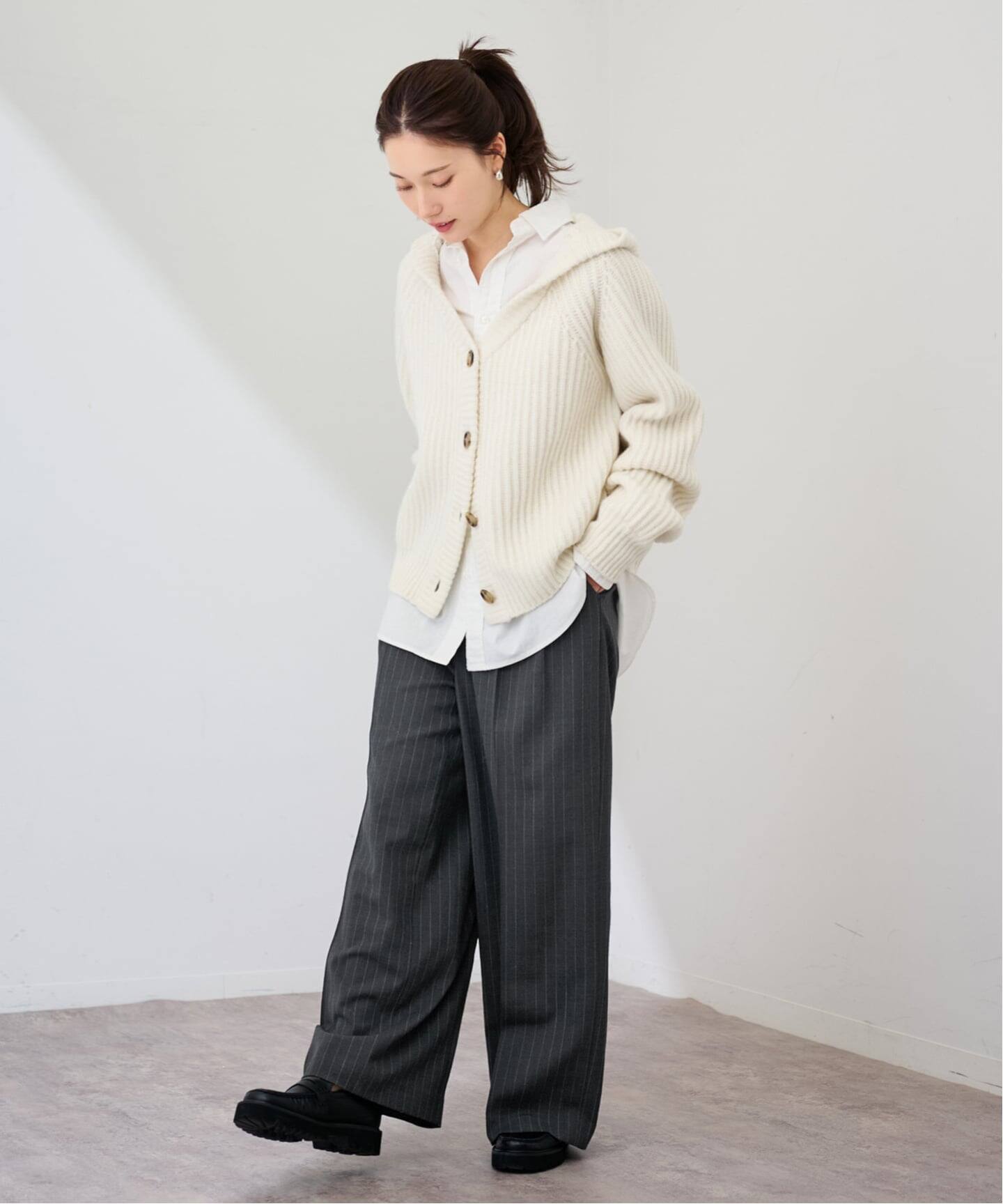 WOOLフードカーディガン（カーディガン）｜FRAMeWORK（フレームワーク