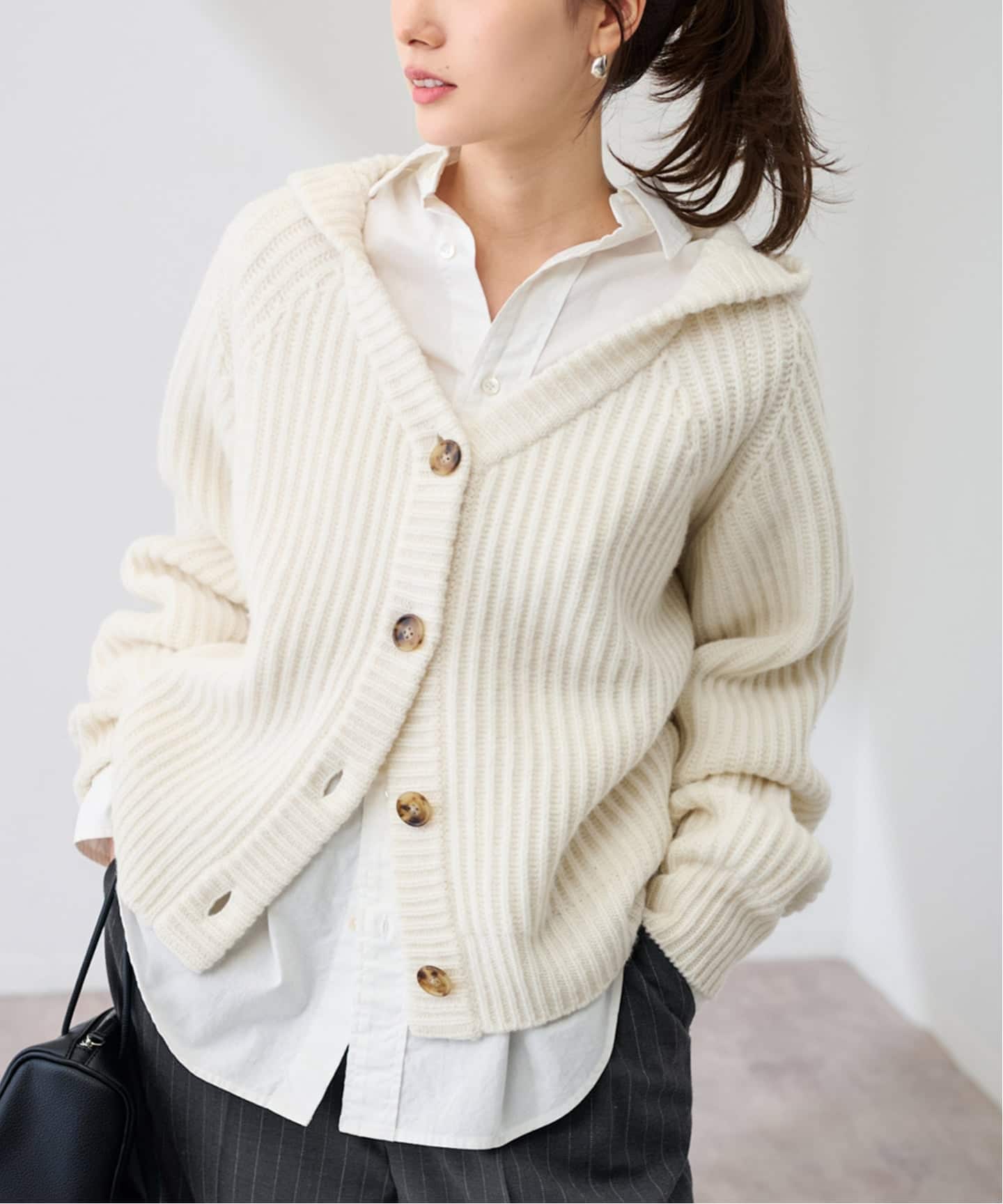 FRAMeWORK WOOLフードカーディガン WOOLフードカーディガン（カーディガン）｜FRAMeWORK（フレームワーク