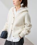≪予約≫WOOLフードカーディガン