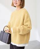 コットンウールカラーメランジプルオーバー