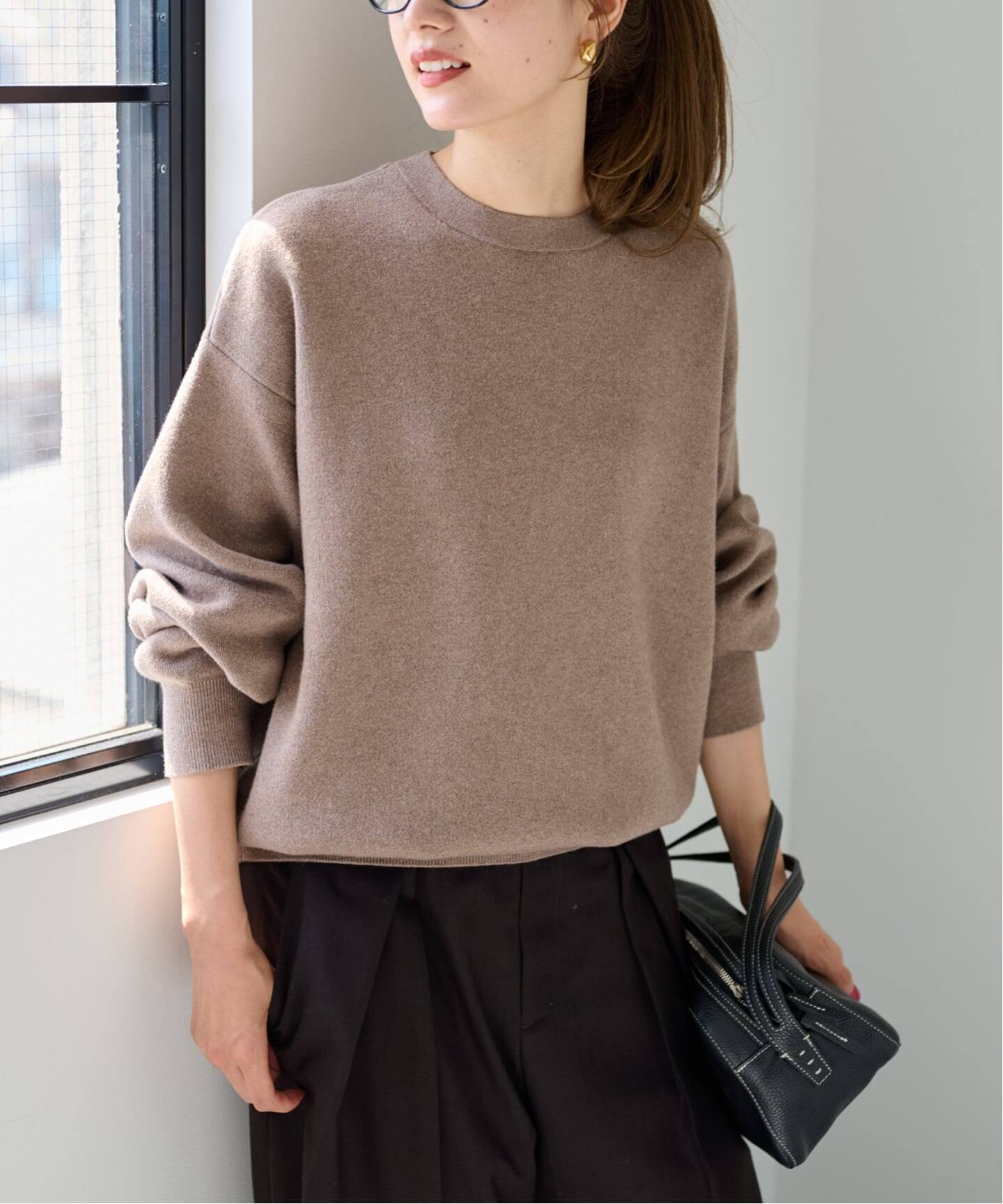 新品　Framework カシミヤ混ニットプルオーバー　レッド ≪WEB限定 / 追加予約≫カシミヤ混ニットプルオーバー（ニット