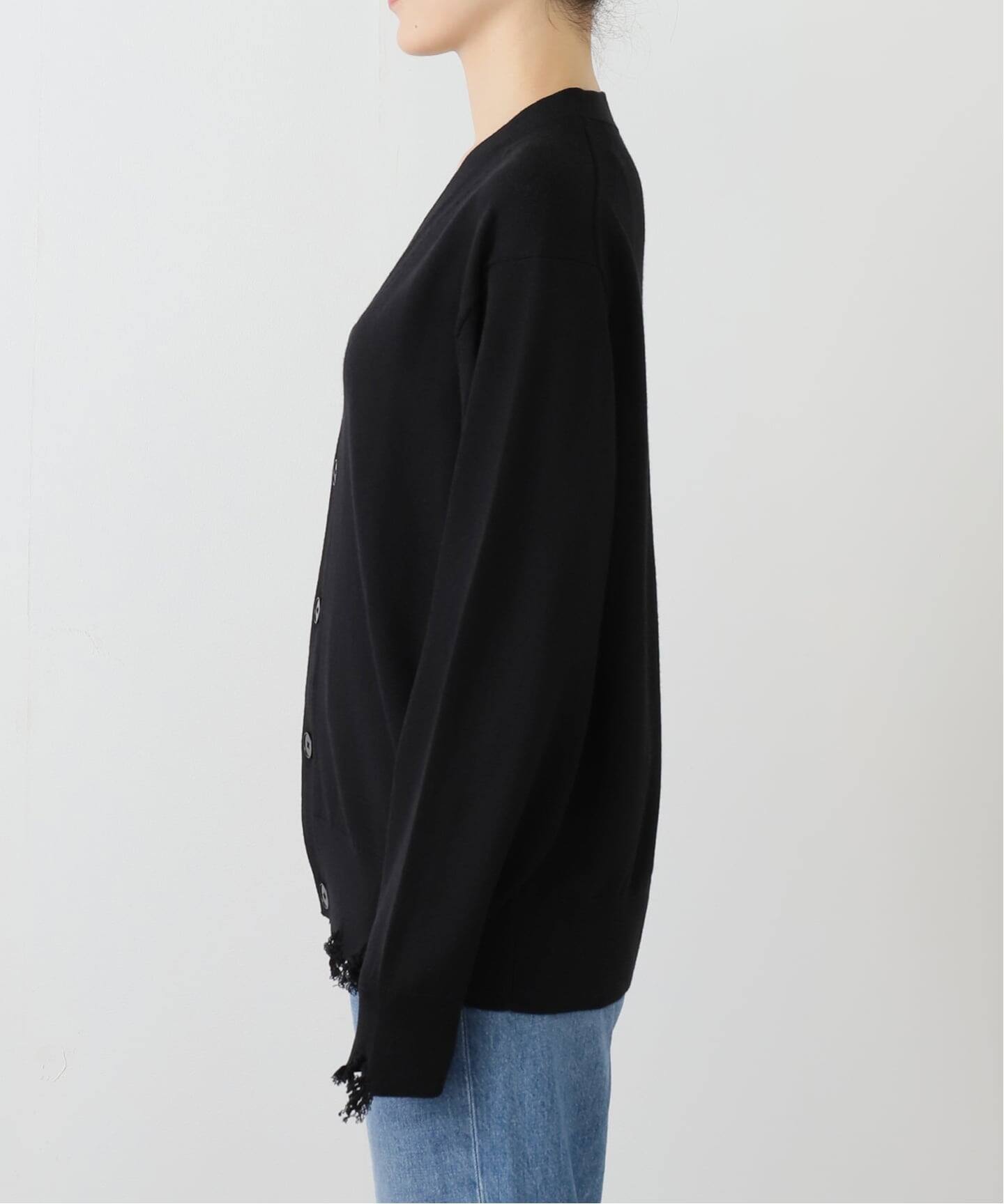 25AW】LOEFF カーディガン ダメージ加工 LOEFF/ロエフ W DMG VN CGN